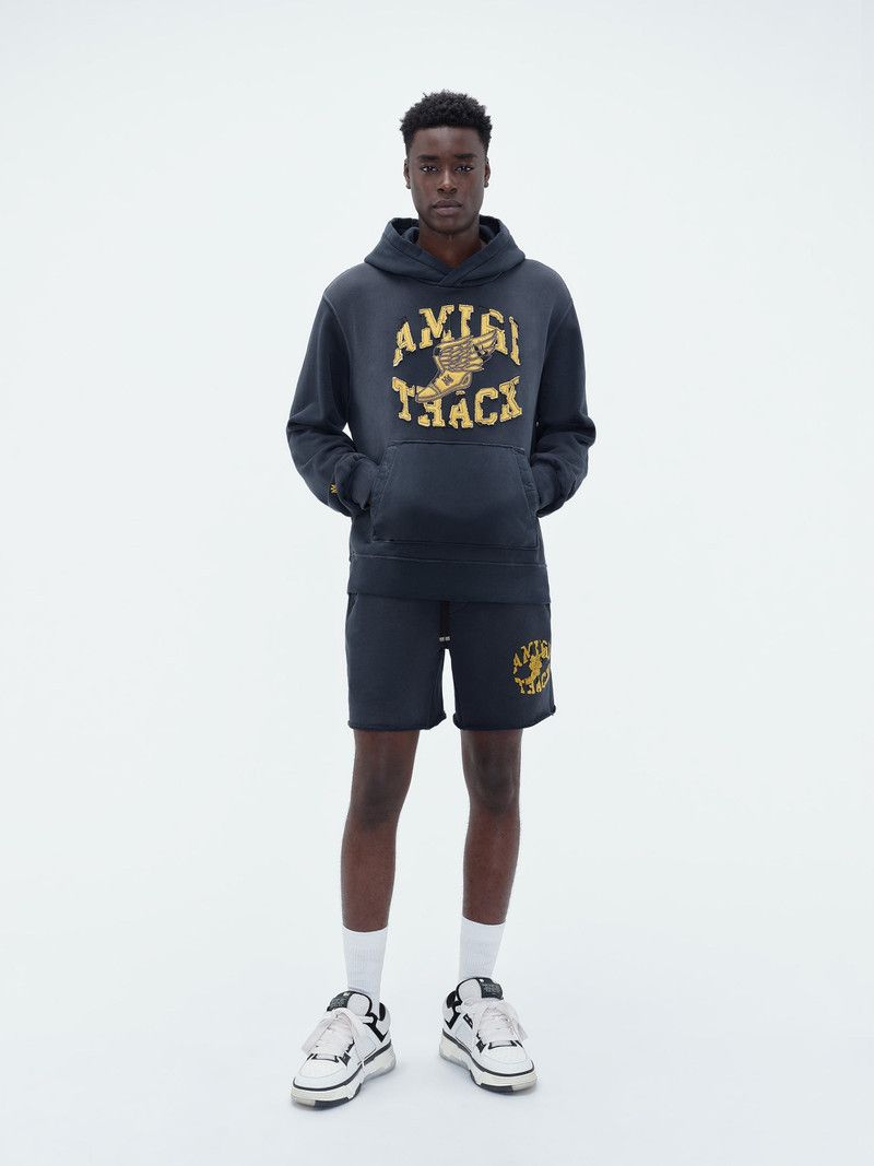 Amiri o1mle0426 Amiri Track Hoodie in Faded Black Size US XS / EU 42 / 0 - 2 Thumbnail