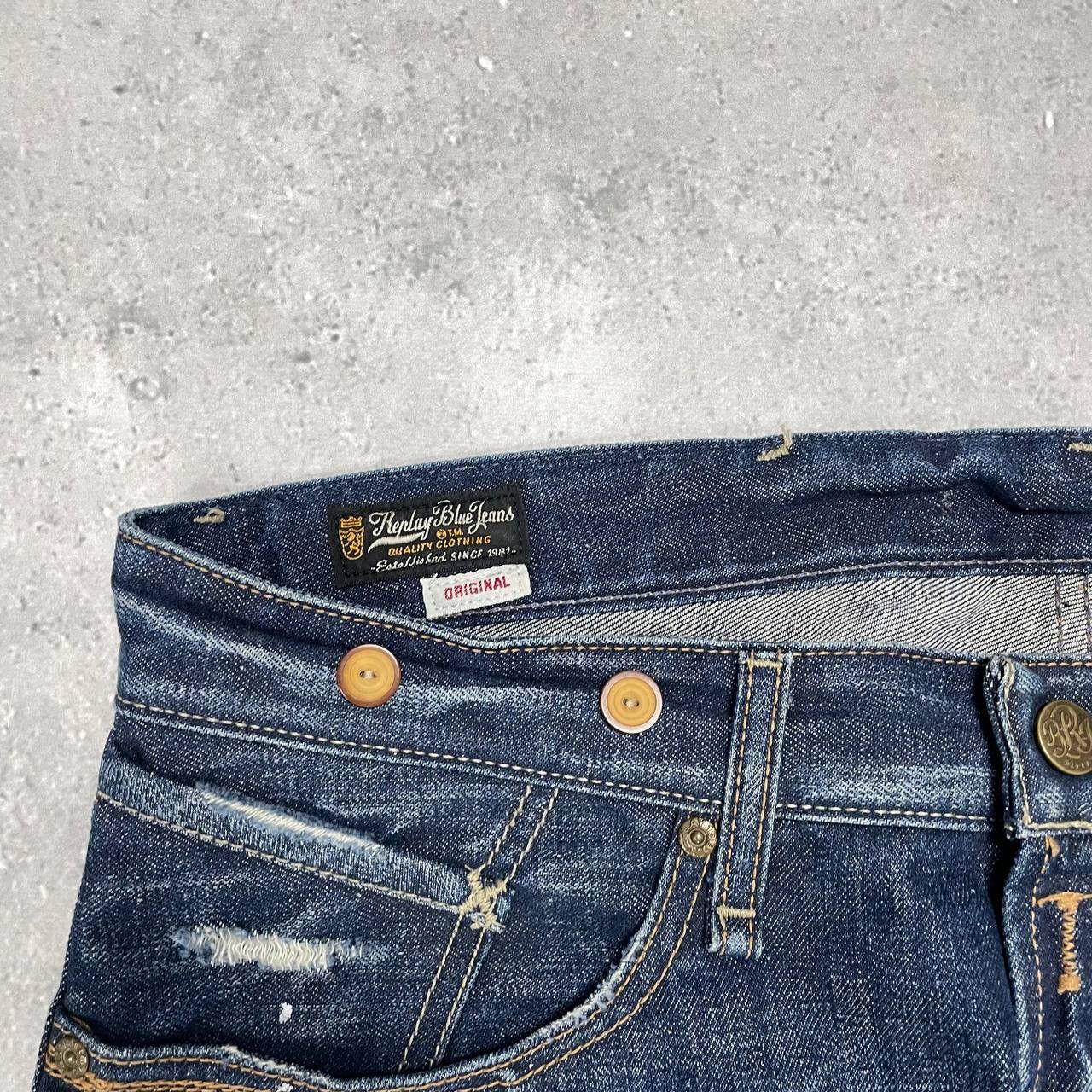 Replay Replay Daverdale Jeans Blue Size W36 L35 Size US 33 - 5 Thumbnail