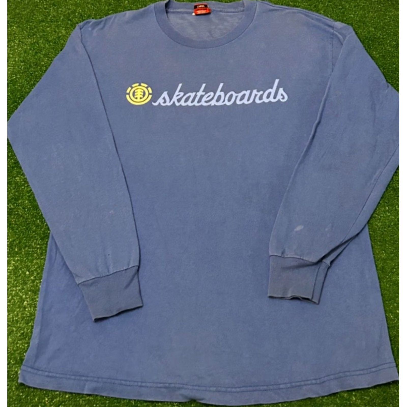 Element VINTAGE Element Skateboards Logo VTG Longsleeve Shirt Mens L USA 90s Grunge Skater BAM Blue Reddit Size US L / EU 52-54 / 3 - 5 Thumbnail