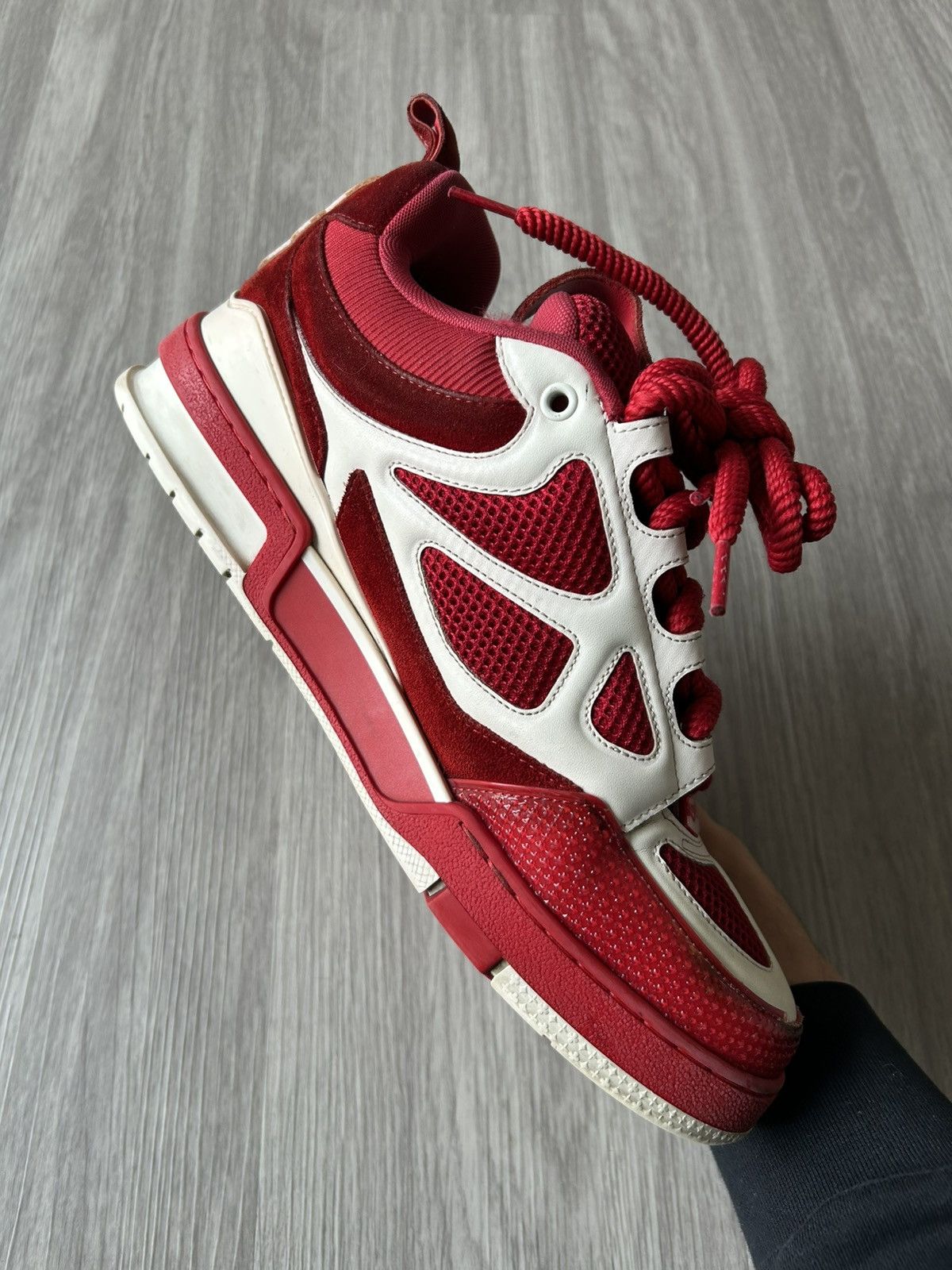 Louis Vuitton Louis Vuitton LV Skate Sneaker Red White Size 9.5 Size US 9.5 / EU 42-43 - 14 Thumbnail