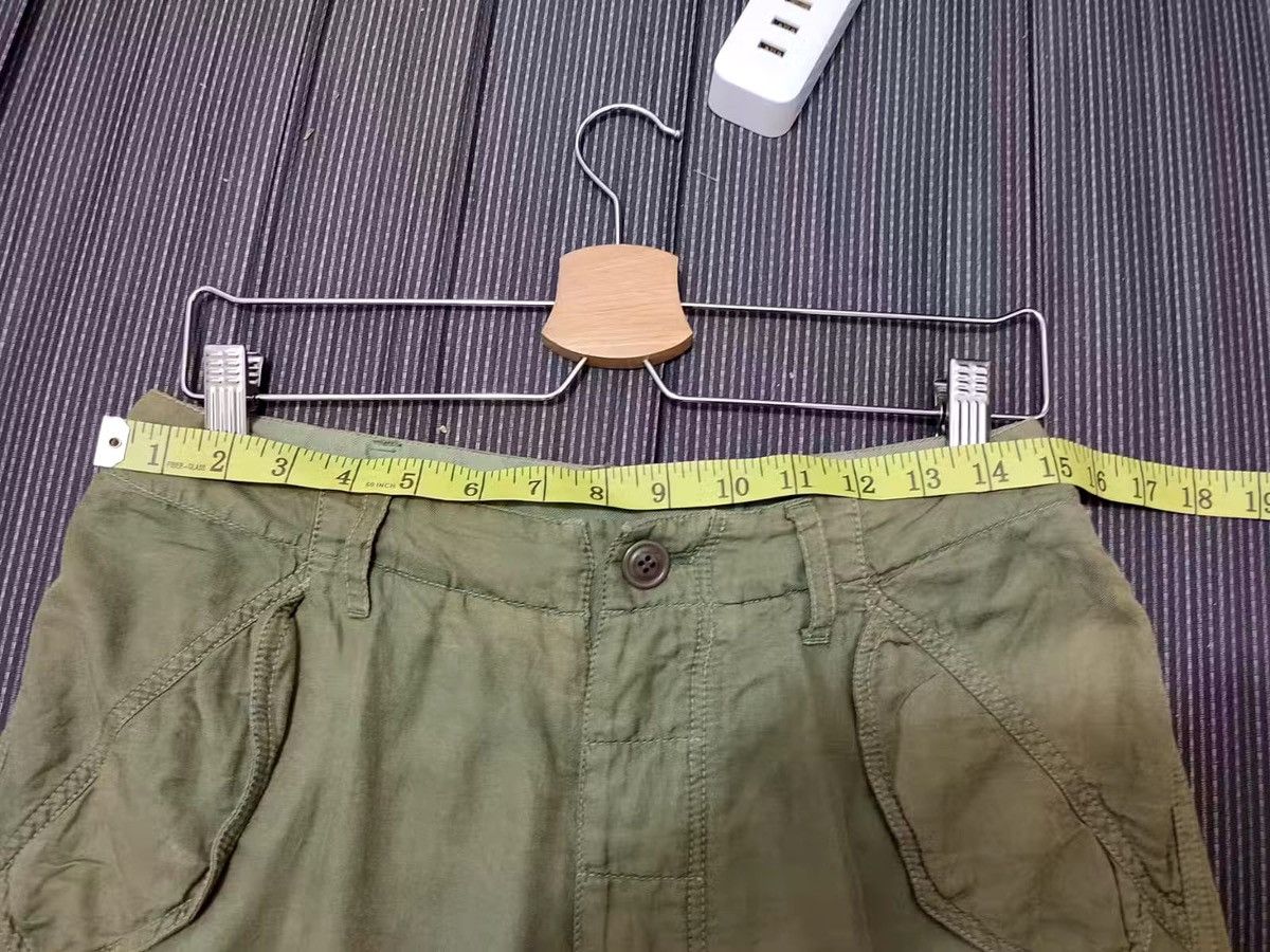 Issey Miyake Sunaokuwahara Issey Miyake Olive Cargo Short pants Size US 30 / EU 46 - 10 Thumbnail