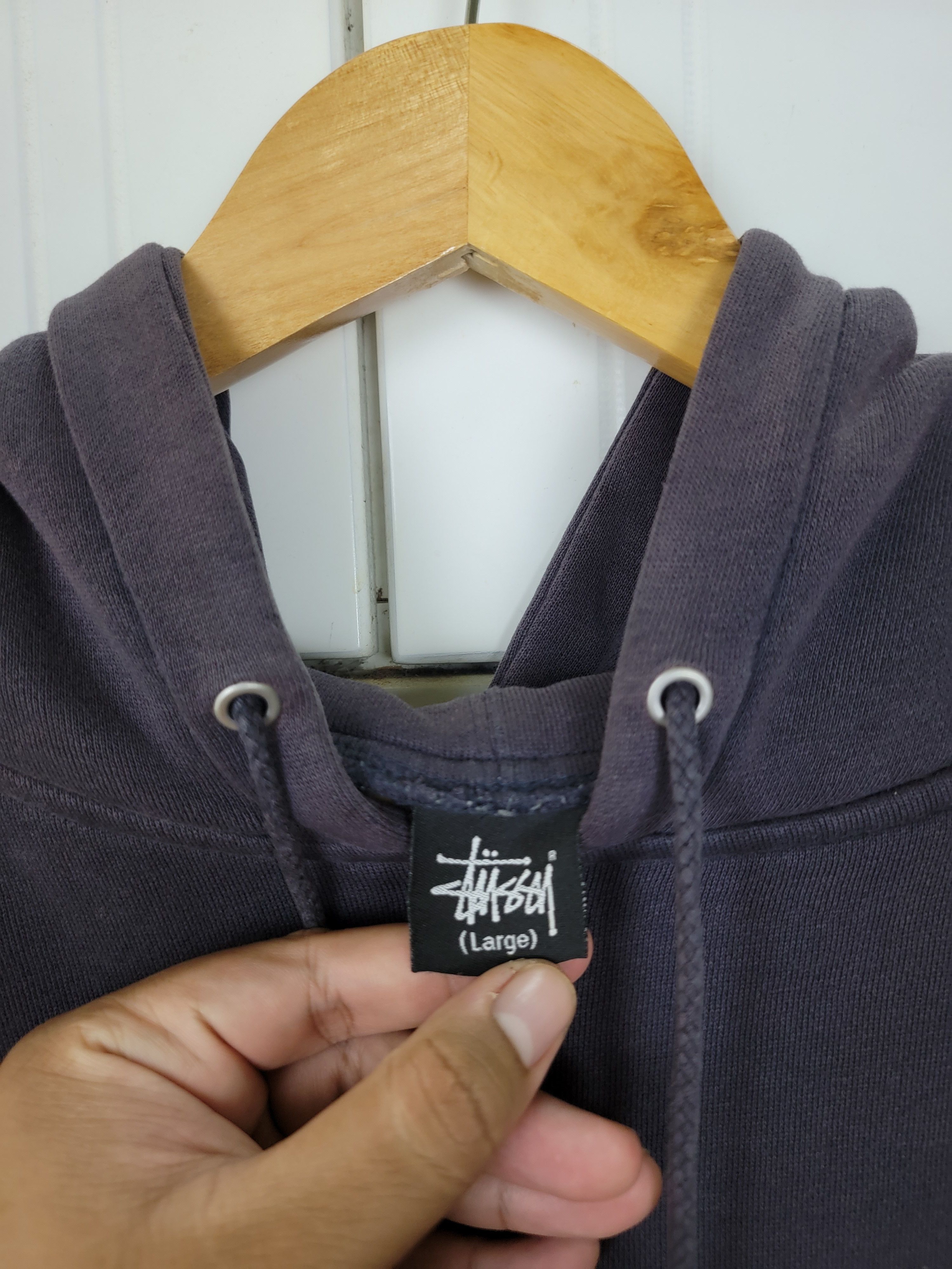 Stussy × Vintage Vintage Stussy Crossbone Pullover Hoodies Size US L / EU 52-54 / 3 - 9 Thumbnail