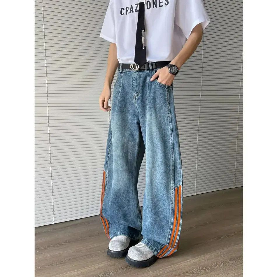 Japanese Brand Retro casual loose high street jeans Size US 32 / EU 48 - 2 Thumbnail