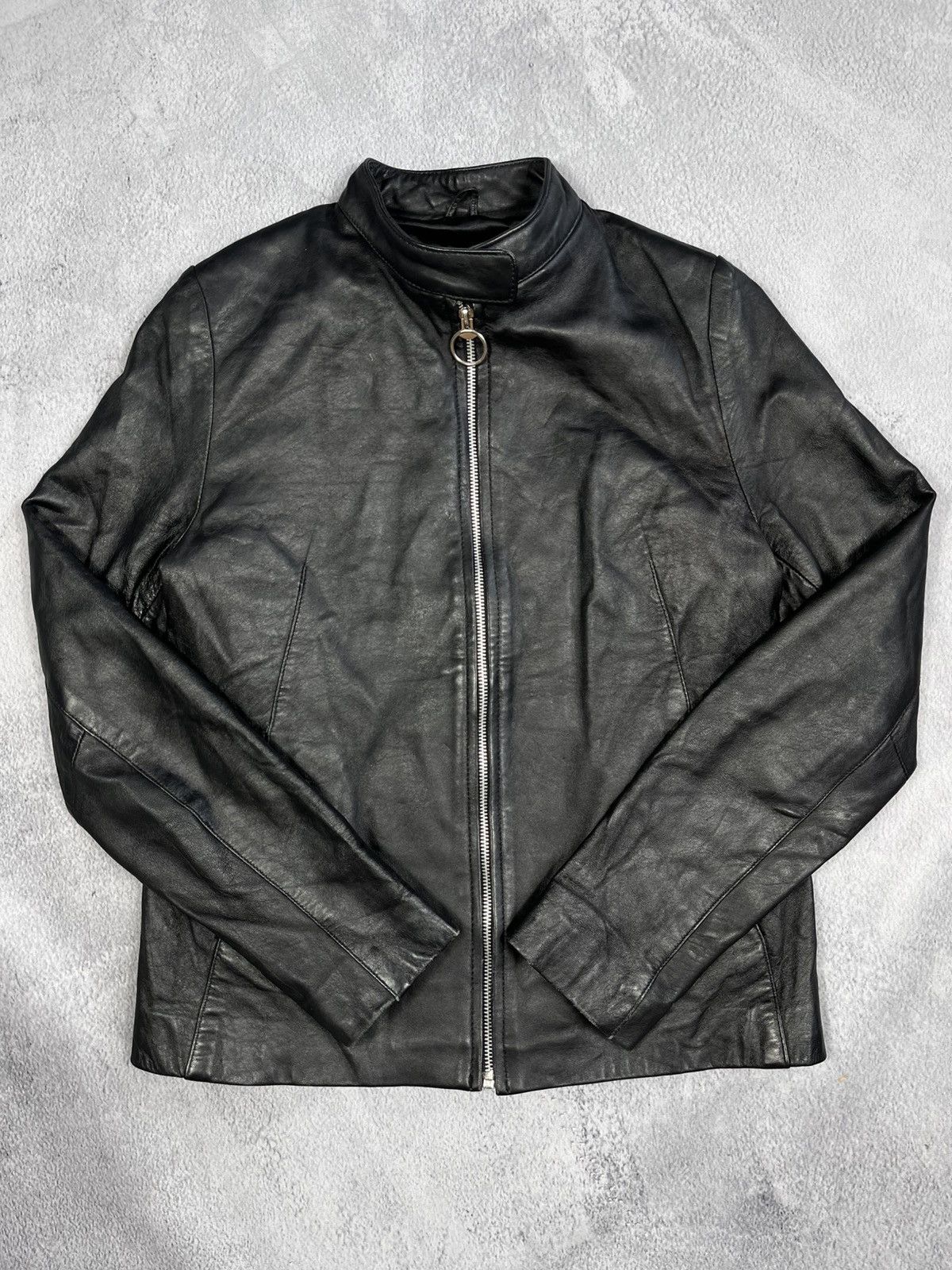 Vintage Vintage 90s Leather patchwork flight biker jacket size 10 Size M / US 6-8 / IT 42-44 - 1 Thumbnail