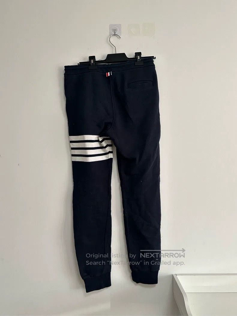 Thom Browne Thom Browne Dark Blue Four Stripe Sweatpants Size US 28 / EU 44 - 2 Thumbnail