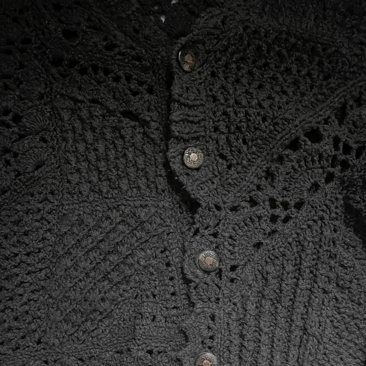 Number (N)ine number (n)ine aw03 ‘touch me i’m sick’ grunge knit cardigan Size US L / EU 52-54 / 3 - 5 Thumbnail