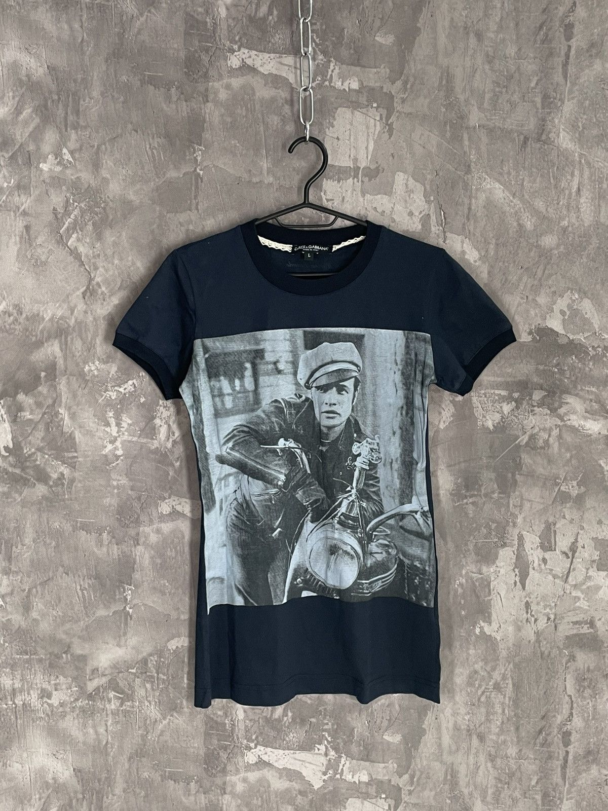 Dolce & Gabbana Dolce & Gabbana D&G Marlon Brando Overprint Y2K T shirt Size L / US 10 / IT 46 - 1 Thumbnail