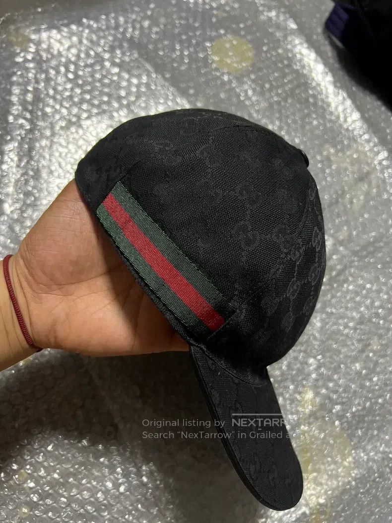 Gucci Gucci Women's and men's canvas baseball caps with striped Size ONE SIZE - 1 Thumbnail
