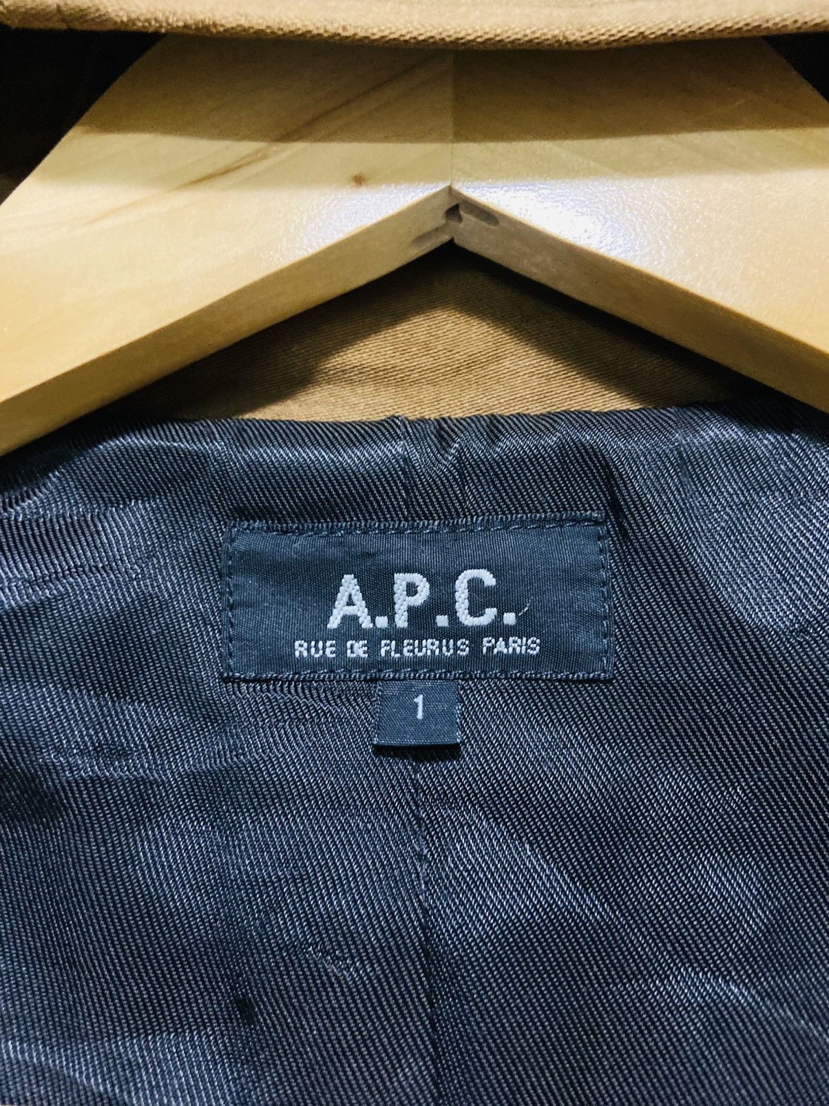 A.P.C. Distressed Vintage A.P.C Heavy/Wax Cotton Long Hooded Jacket Size US L / EU 52-54 / 3 - 12 Thumbnail