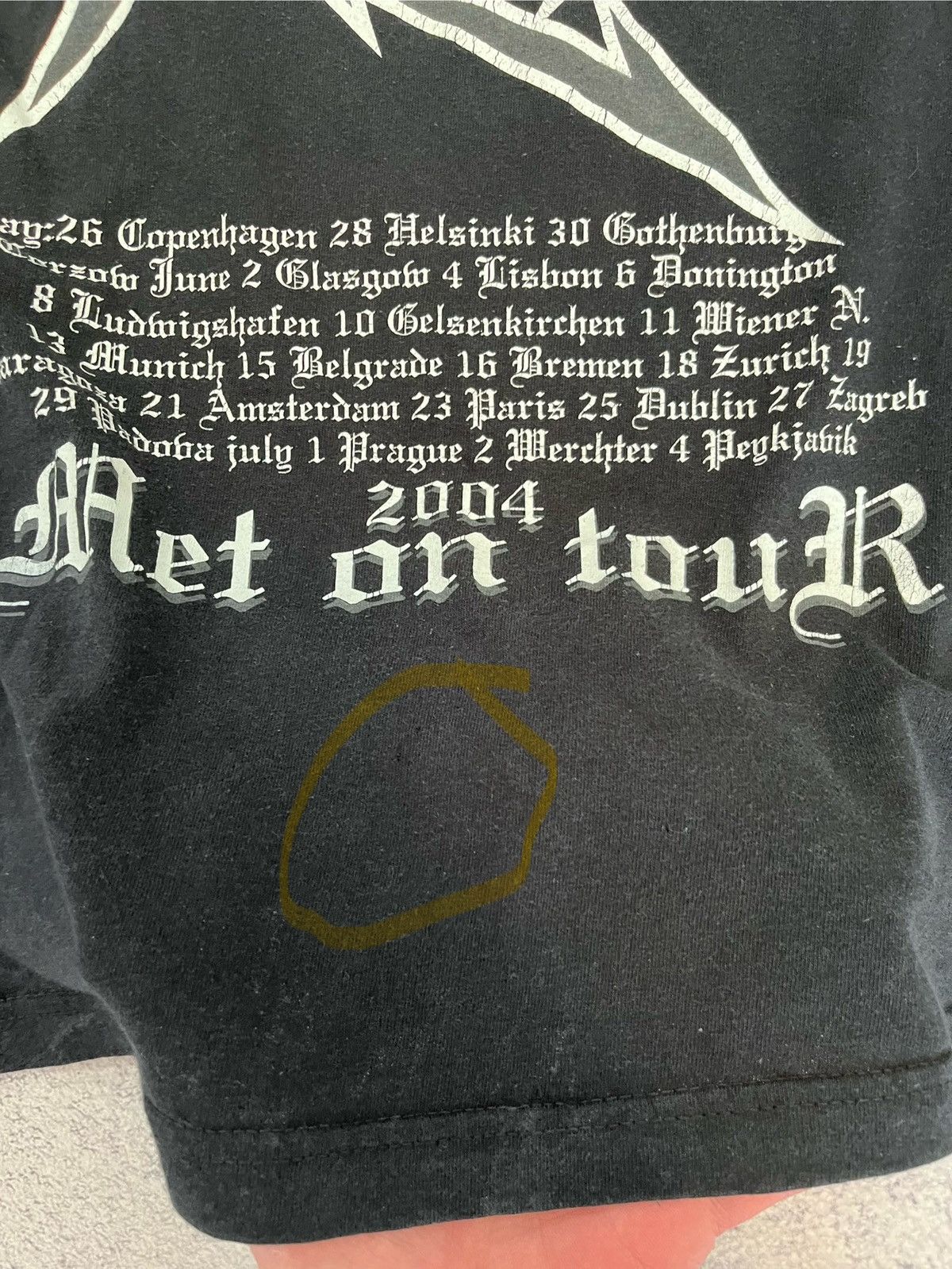 Metallica Men’s T- Shirt KILL ‘EM ALL Vintage 2004 Rock Band