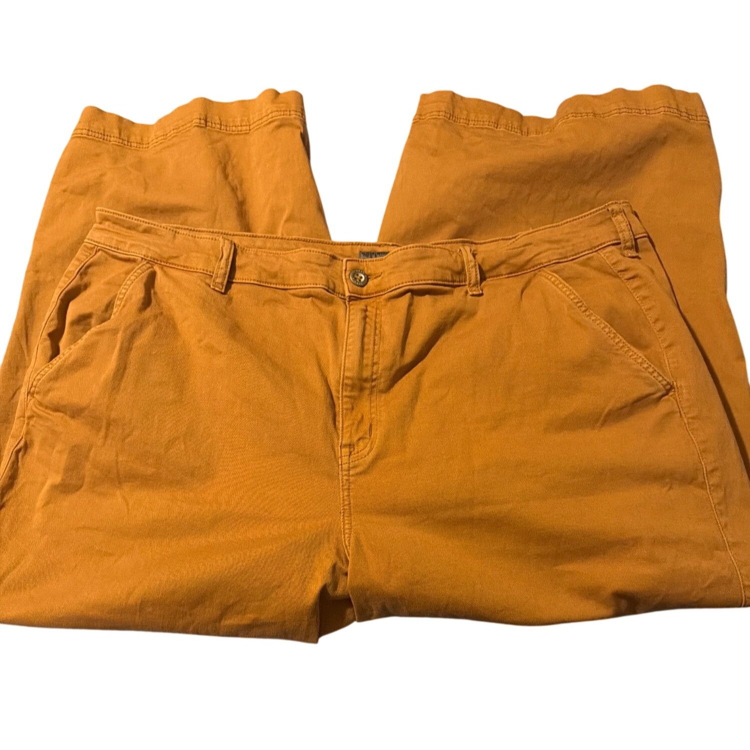 Torrid Torrid Dark Khaki Feel the Fit Pants Straight Leg Ankle Comf Size 42" / US 20 - 1 Thumbnail