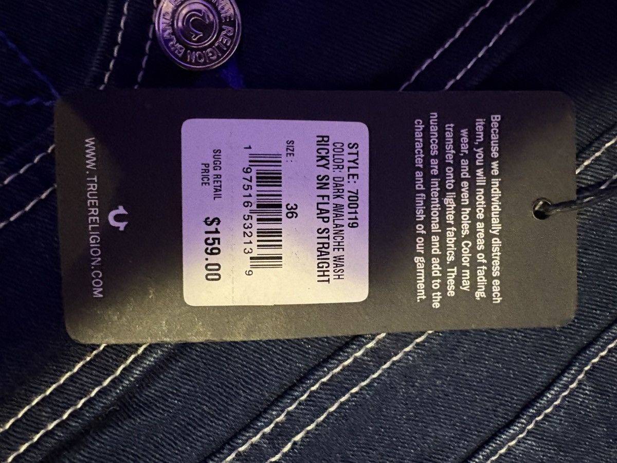 True Religion True Religion Blue Stitch Vintage Size US 36 / EU 52 - 4 Thumbnail