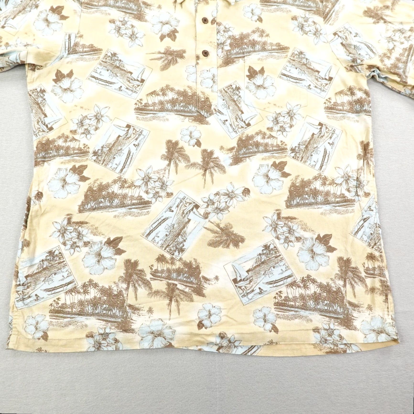 Reyn Spooner VINTAGE Reyn Spooner Shirt Men's Large Short Sleeve Hawaiian Floral Aloha Beach Tropical Cotton Collared Button-Up All Seasons Size US L / EU 52-54 / 3 - 3 Thumbnail