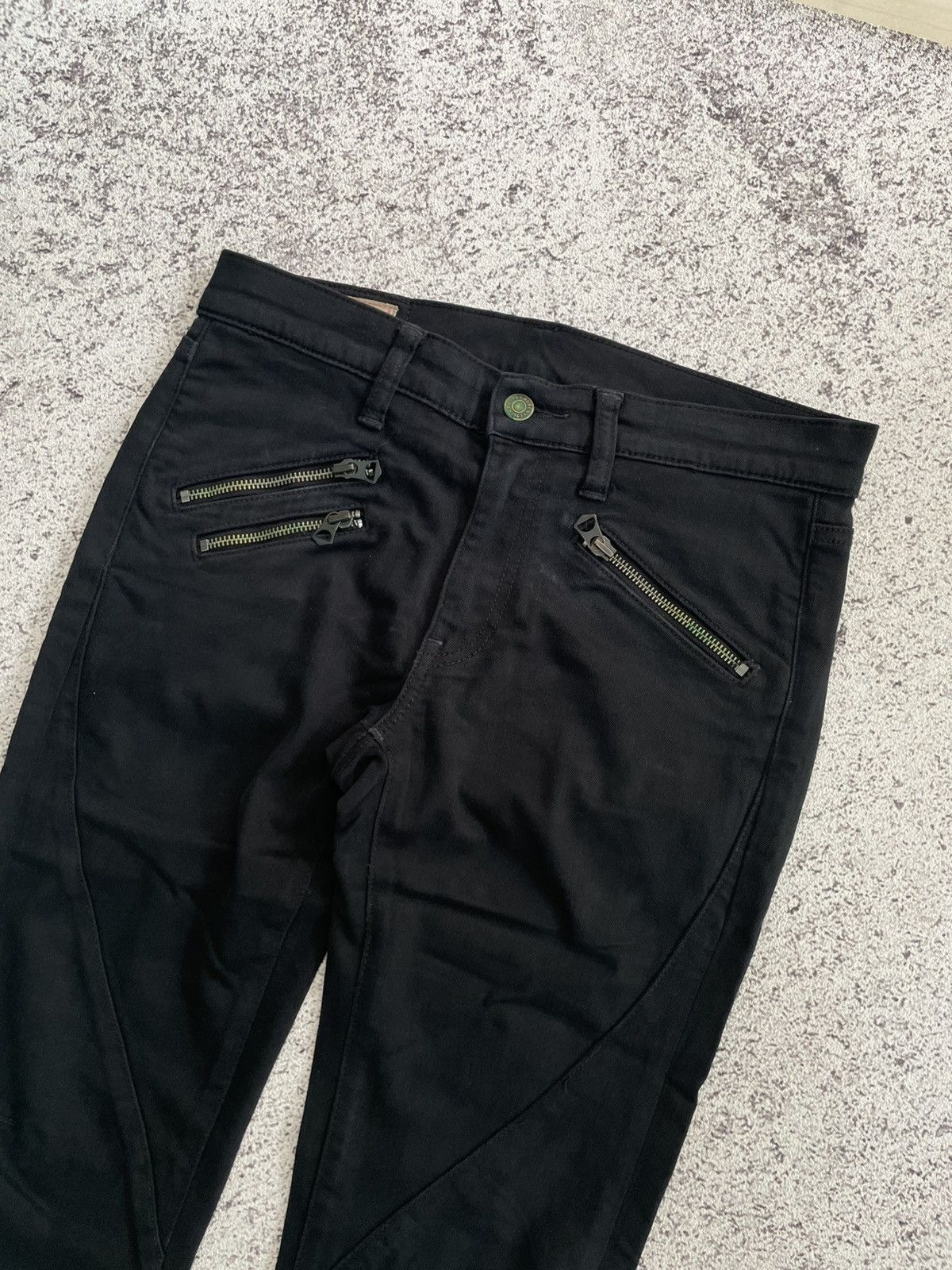 Ralph Lauren Ralph Lauren Black Skinny Jeans Tompkins Multi Zipper Punk Size US 27 - 2 Thumbnail