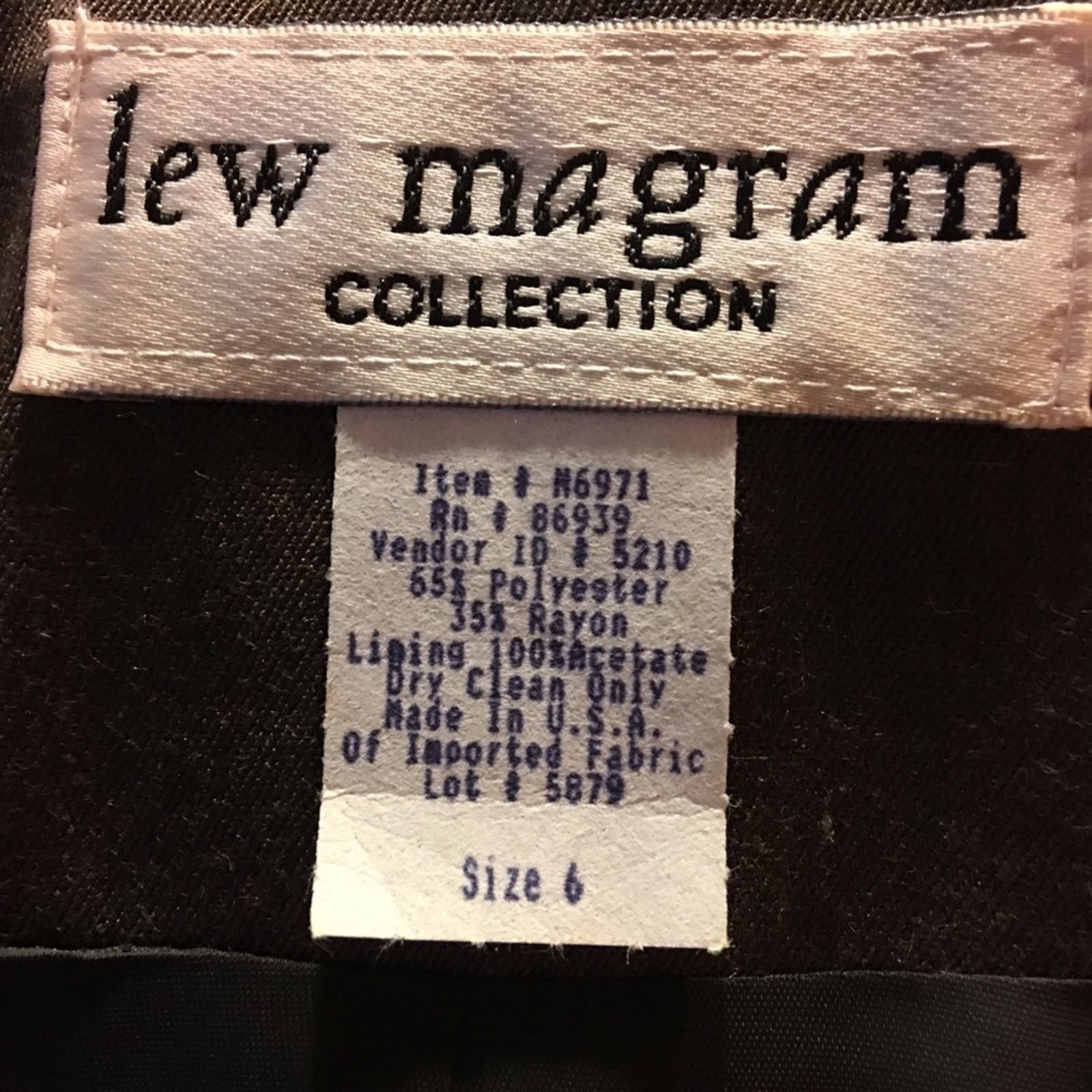 Vintage Lew Magram New York style collared skirt suit Size M / US 6-8 / IT 42-44 - 8 Thumbnail