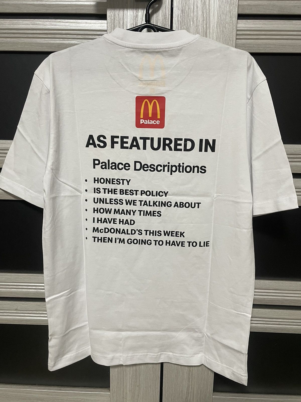 Palace New Palace McDonald’s Description T Shirt White Tee Size US M / EU 48-50 / 2 - 3 Thumbnail