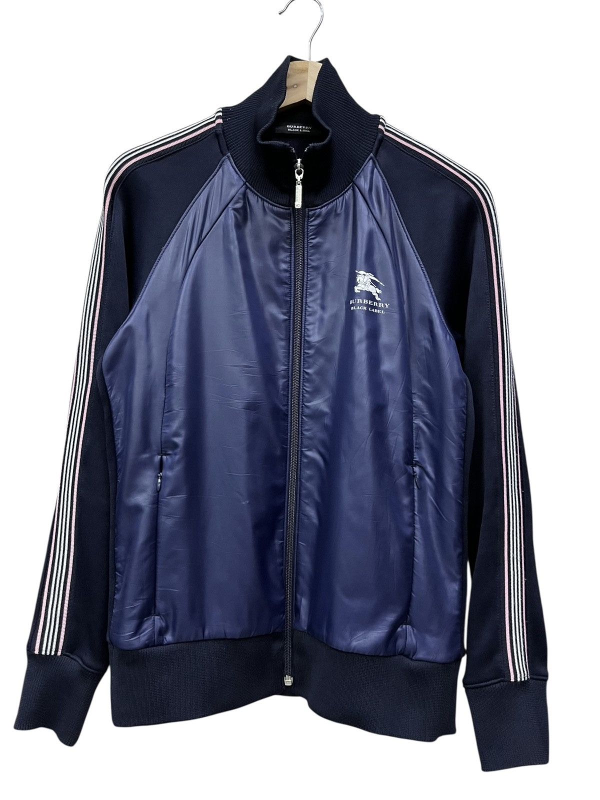 Burberry 🔥Vintage Burberry Black Label Hybrid Stripe Track Jacket Size US S / EU 44-46 / 1 - 2 Thumbnail