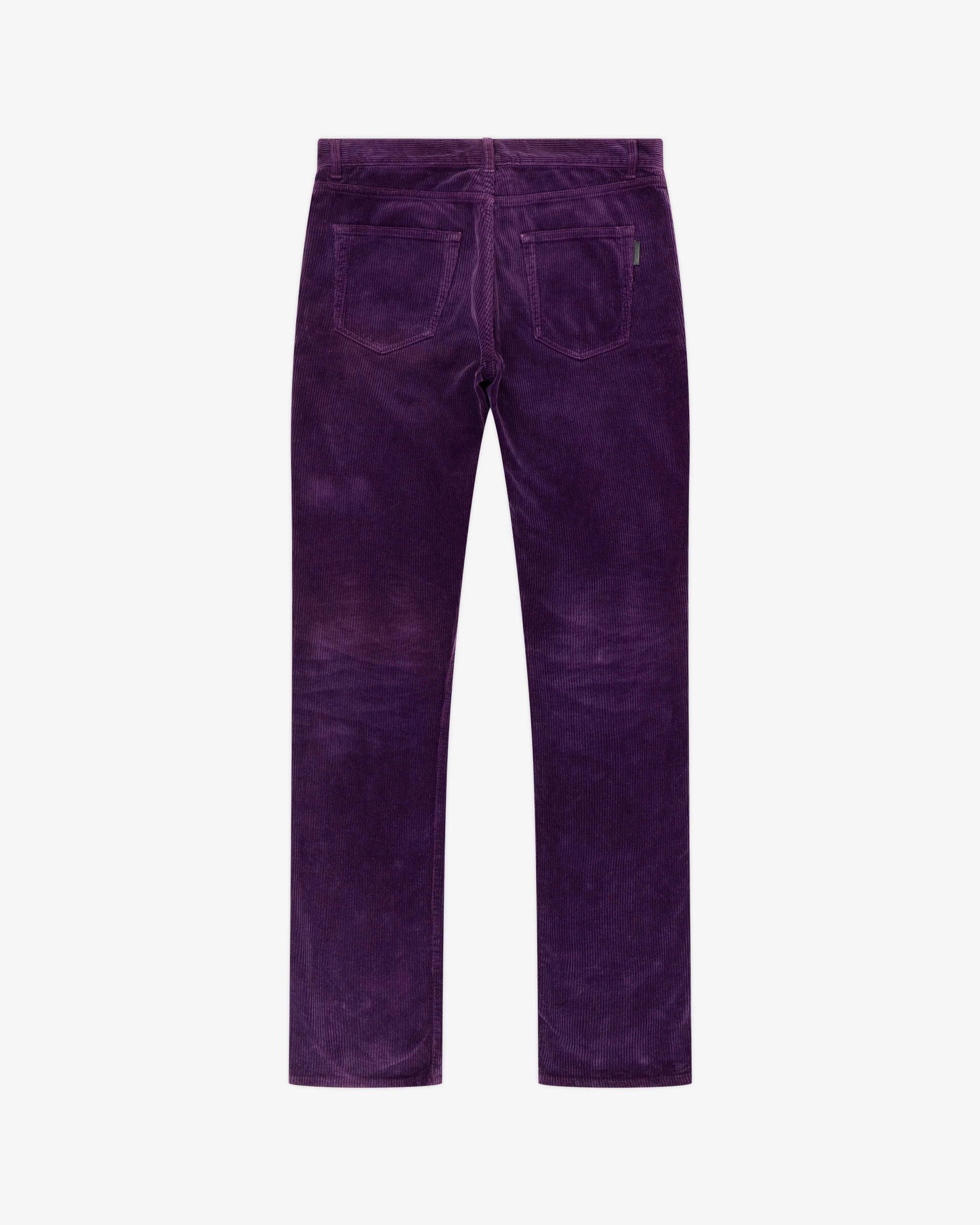 Saint Laurent Paris Purple Corduroy Pants (D02) Size US 30 / EU 46 - 2 Thumbnail