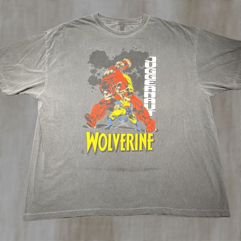 Vintage Wolverine Shirt Men’s 3XL Marvel X Men 1995 September Juggernaut No 93 Deluxe Size US XXL / EU 58 / 5 - 1 Thumbnail