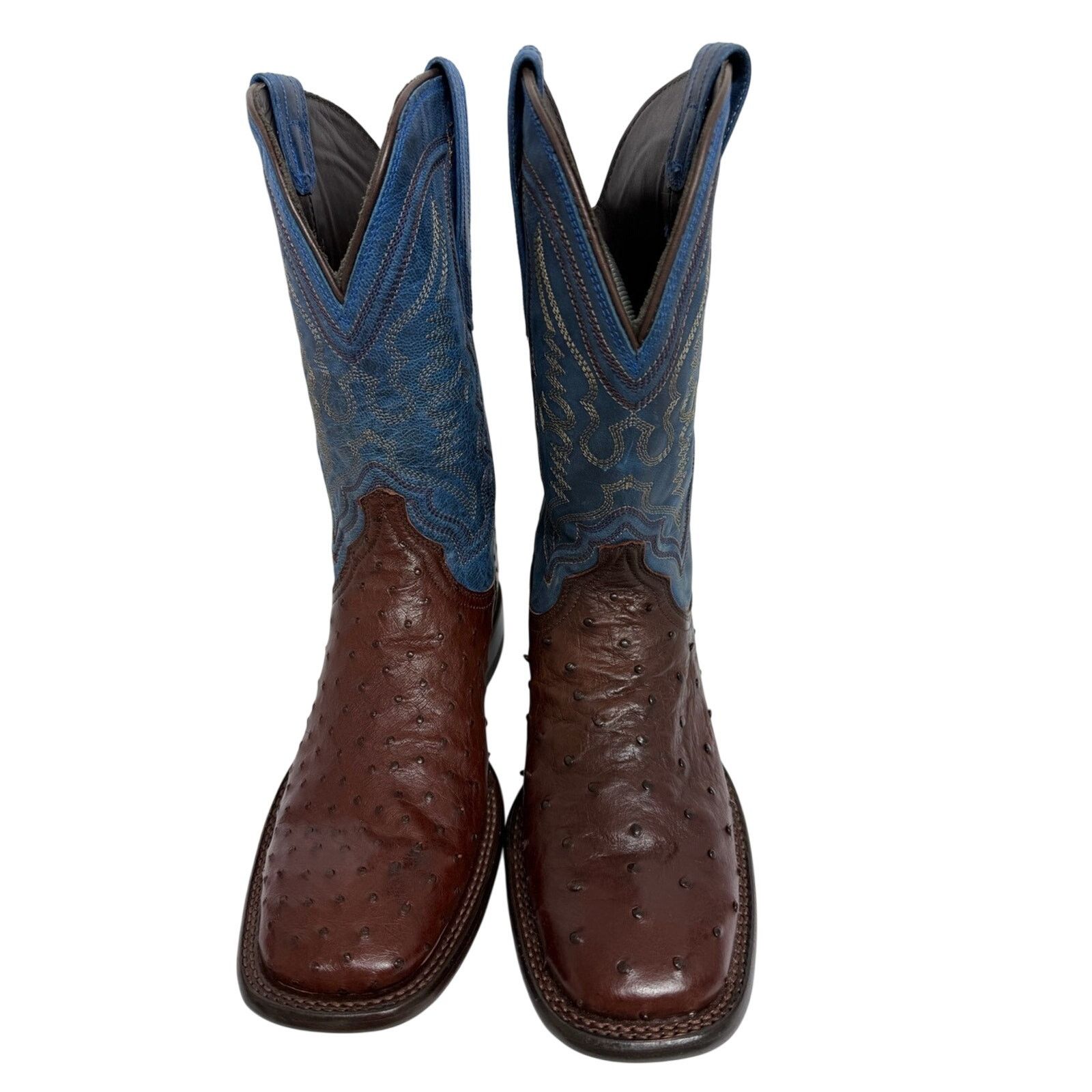 Tecovas NEW TECOVAS THE EMMITT II HAZELNUT QUILL OSTRICH BOOTS READ Size US 9 / EU 42 - 4 Thumbnail