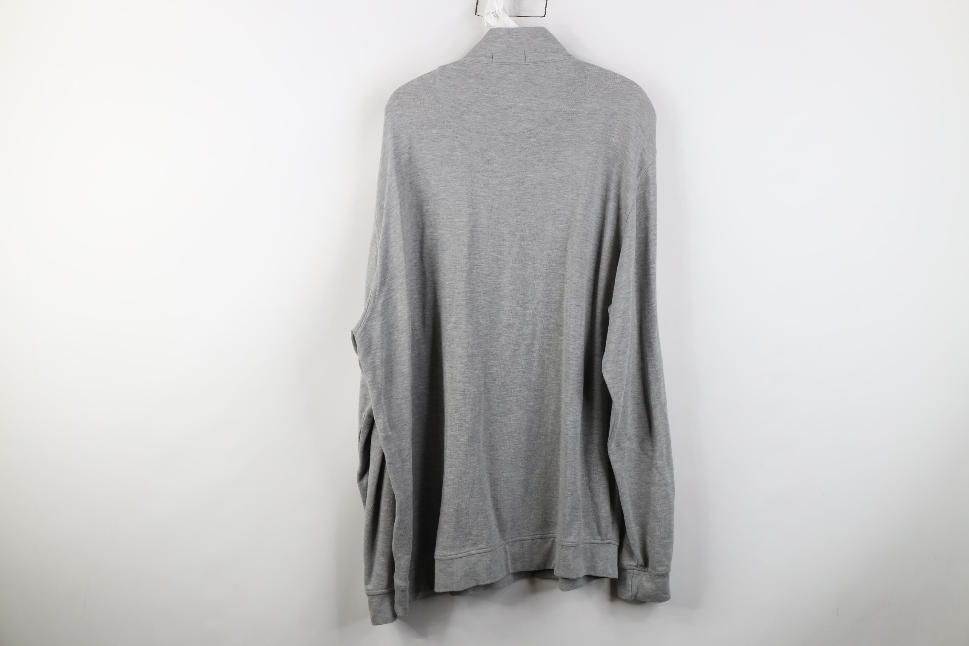 Peter Millar Peter Millar Crown Comfort 1/4 Zip Pullover Sweater Gray Size US XXL / EU 58 / 5 - 12 Thumbnail