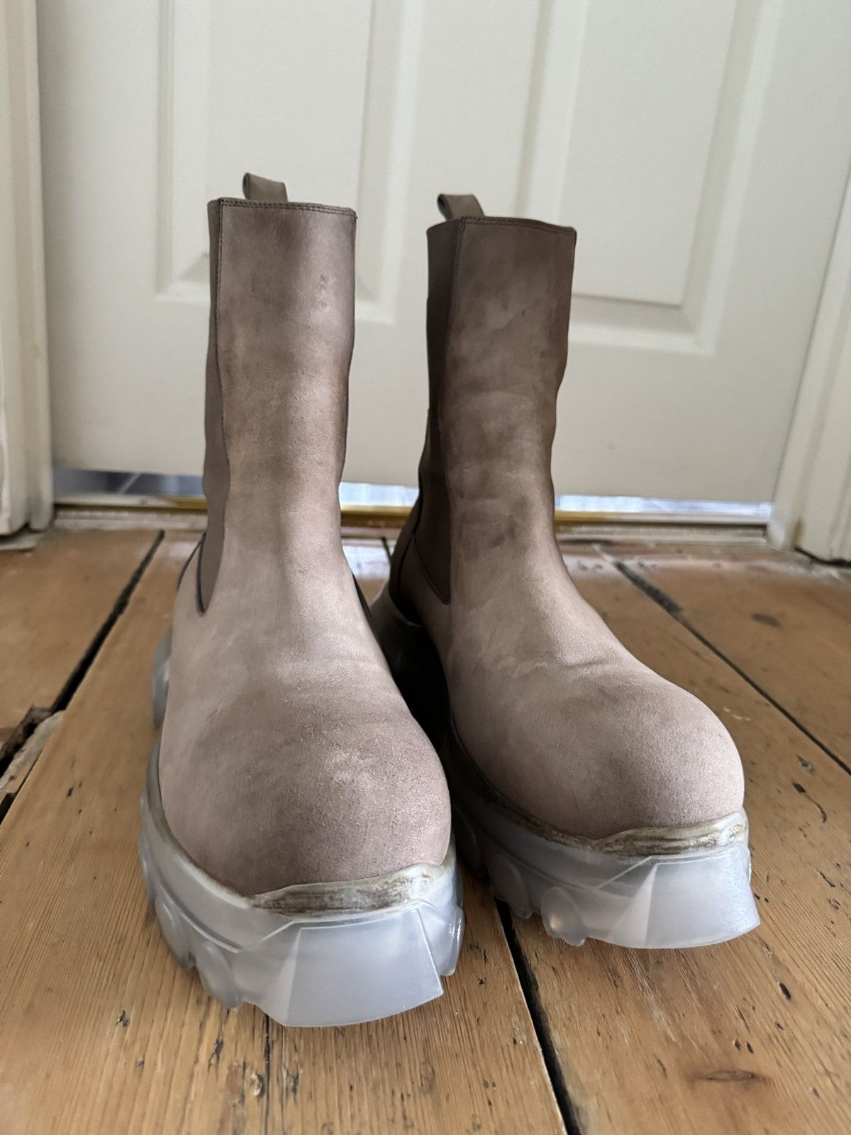 Rick Owens Dust Bozo Tractor boots in nubuck leather Size US 10 / EU 43 - 2 Thumbnail