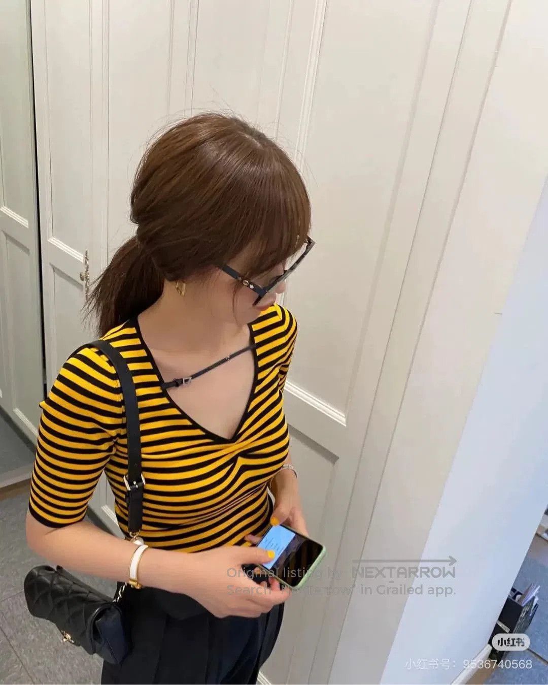 Gucci gucci striped knit top size xs. Size US XS / EU 42 / 0 - 1 Thumbnail