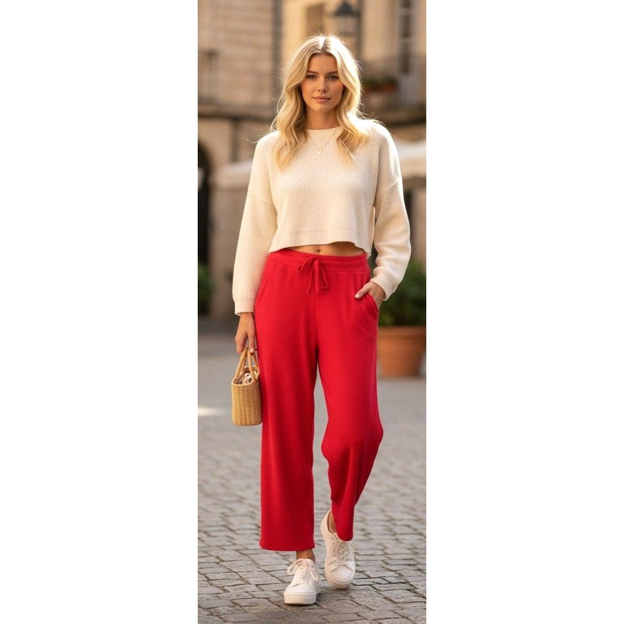 Lands' End Lands End Red Corduroy Pants XS Extra Small 2 4 Casual Comfo Size 27" / US 4 / IT 40 - 2 Thumbnail