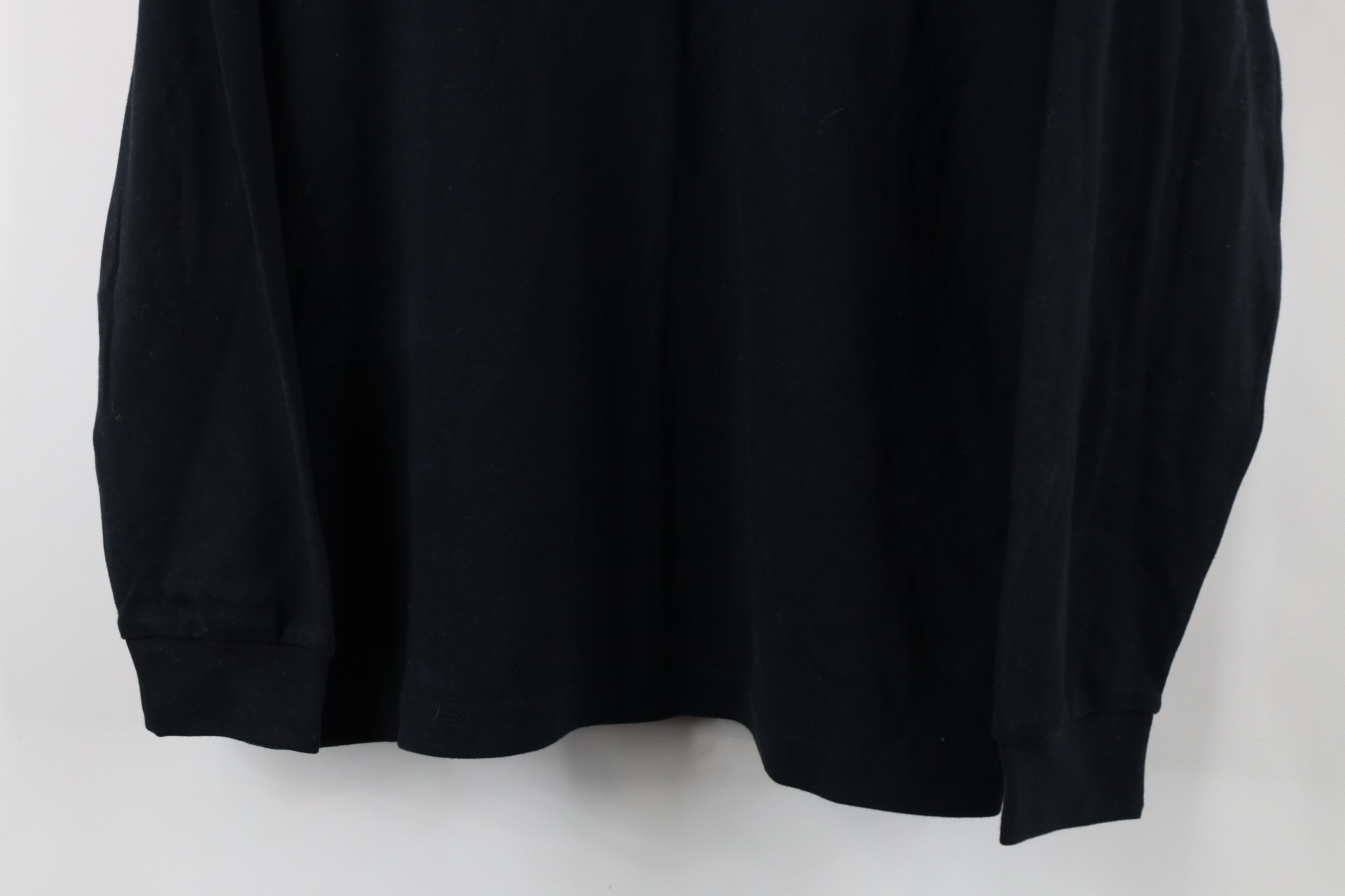 Vintage × Woolrich Woolen Mills Vintage 90s Woolrich Snowman Mock Neck T-Shirt Black Cotton Size XL / US 12-14 / IT 48-50 - 3 Thumbnail
