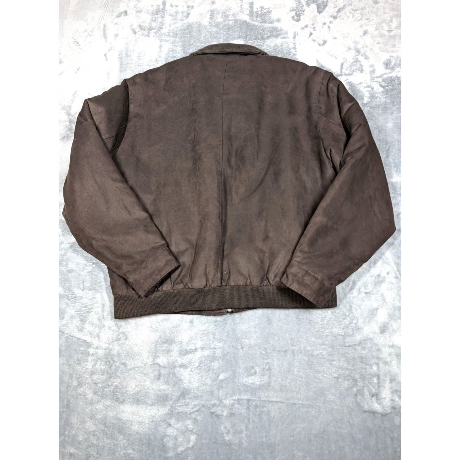 Roundtree & Yorke Roundtree & Yorke Jacket Mens XL Brown Bomber Zip Quilted Microfiber Size US XL / EU 56 / 4 - 8 Thumbnail