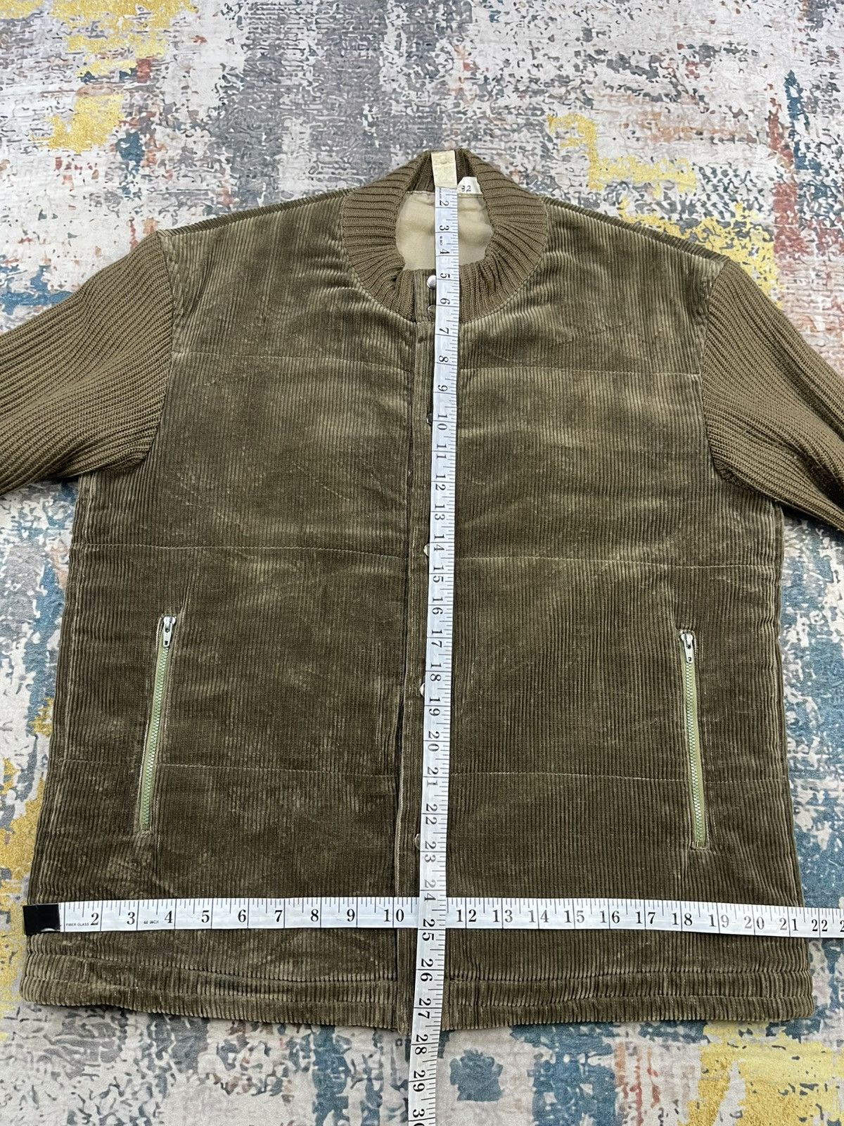 Japanese Brand D’Urban Corduroy Ribbed Knit Sleeve Button Closure Jacket Size US M / EU 48-50 / 2 - 11 Thumbnail