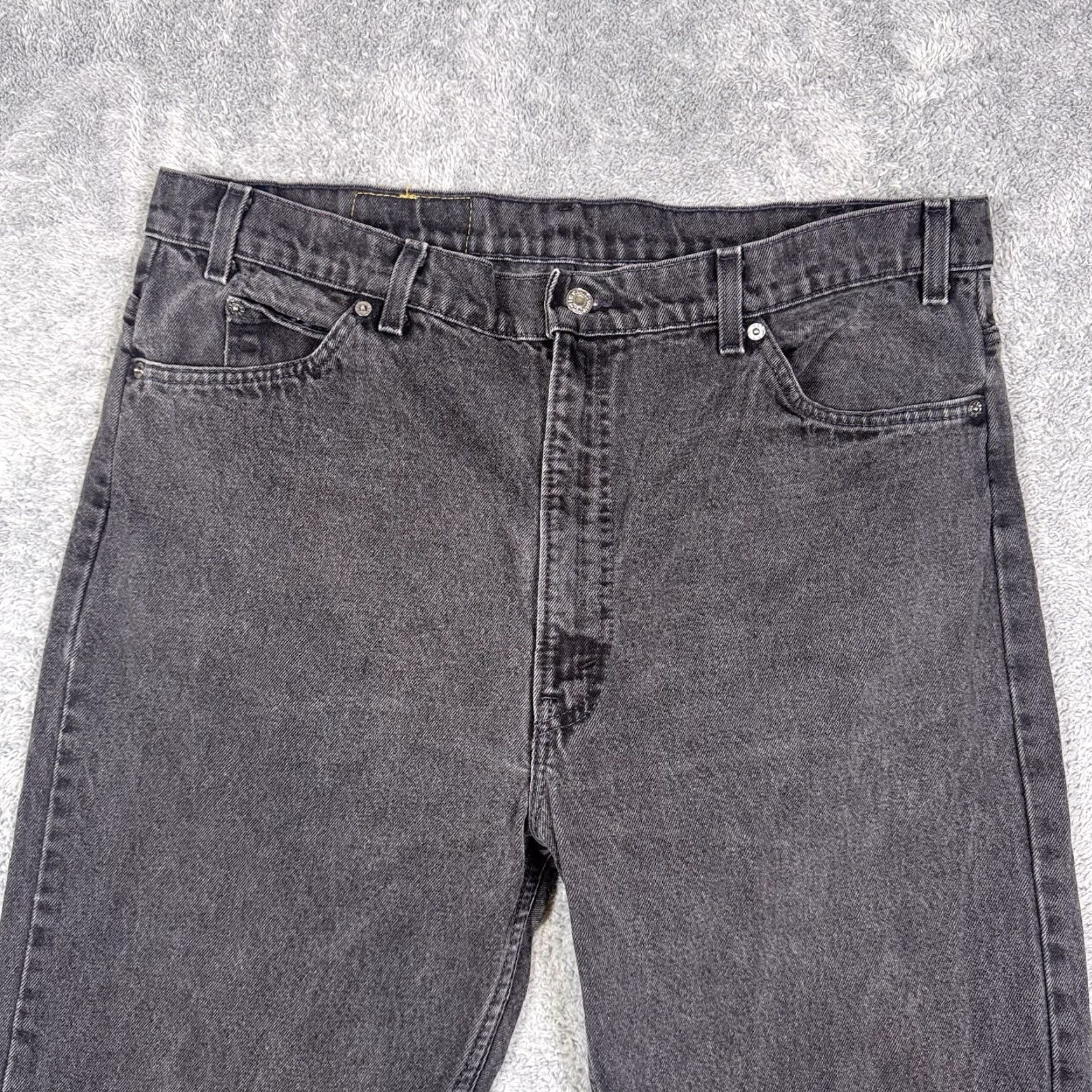 Levi's VINTAGE Levi's 505 Jeans Mens Straight Regular 40x32 Black Charcoal USA 90s Men Size US 40 / EU 56 - 6 Thumbnail