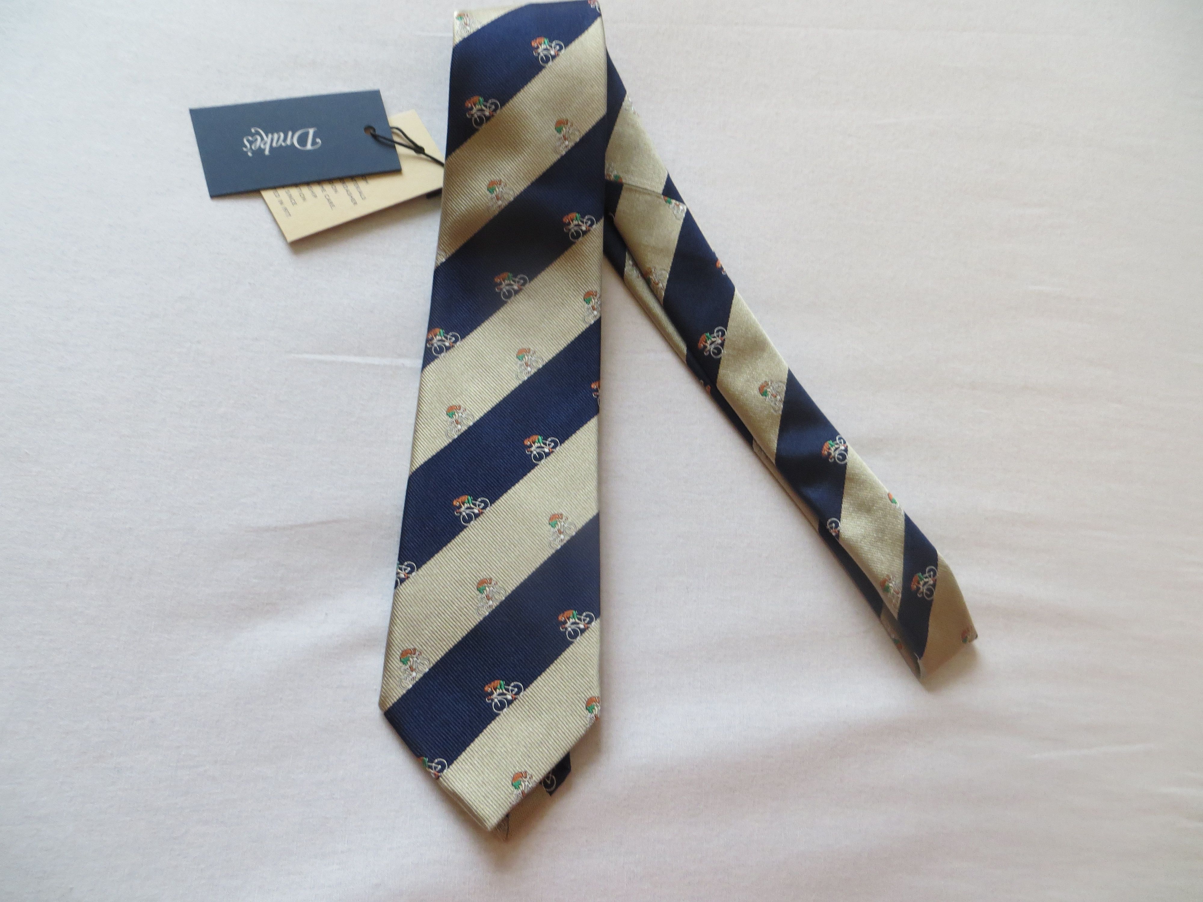 Drake's CYCLE BIKE SILK TIE Size ONE SIZE - 2 Thumbnail