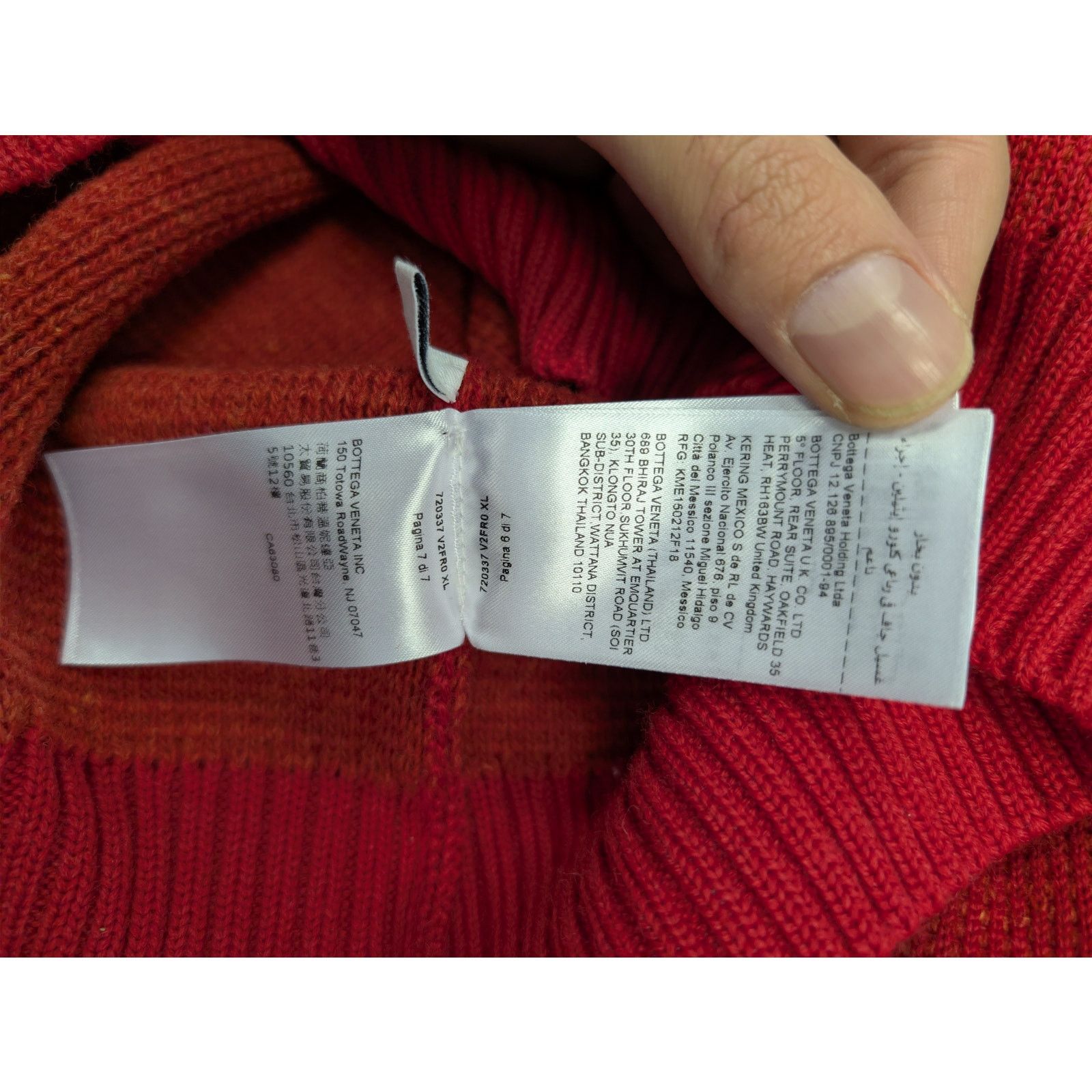 Bottega Veneta o1rshd1 MW Dry Wool Knitwear Sweater in Firework Size US XL / EU 56 / 4 - 21 Thumbnail