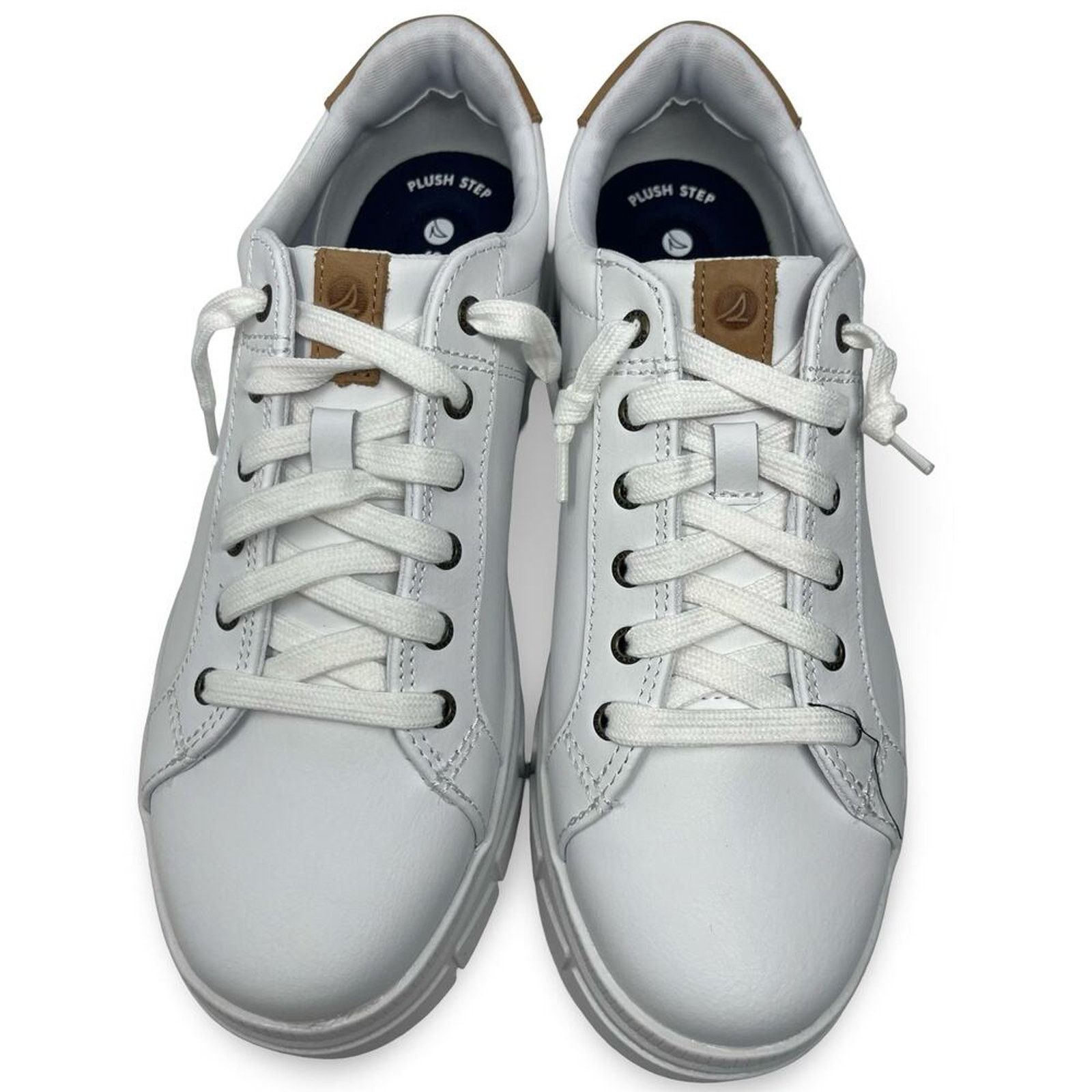 Sperry New Sperry Mens Winslow LACE to Toe Sneaker White Leather 5 Size US 5 / EU 37 - 2 Thumbnail