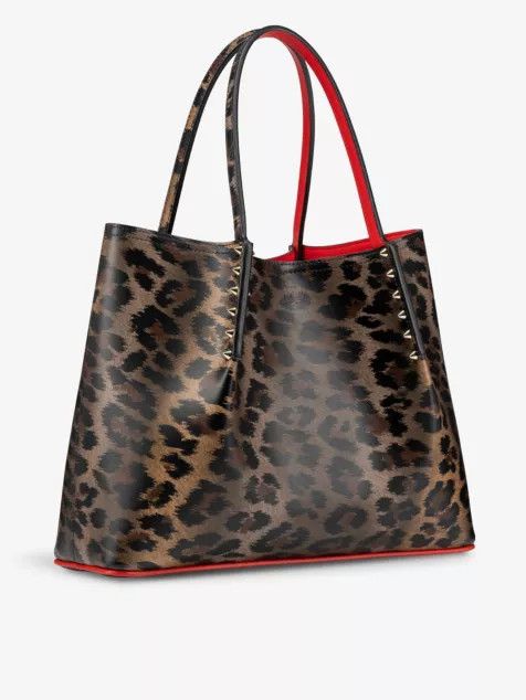 Christian Louboutin o1s1wg110125 Size:OS/Small Leather Tote Bag in Leopard Size ONE SIZE - 3 Thumbnail