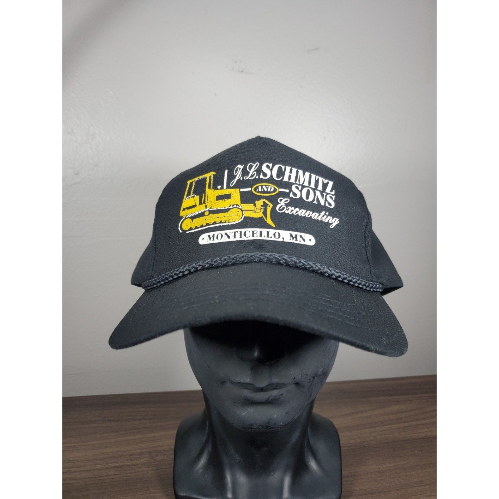 Vintage J.L. Schmitz & Sons Hat Snapback Cap Bulldozer Monticello MN Size ONE SIZE - 4 Thumbnail
