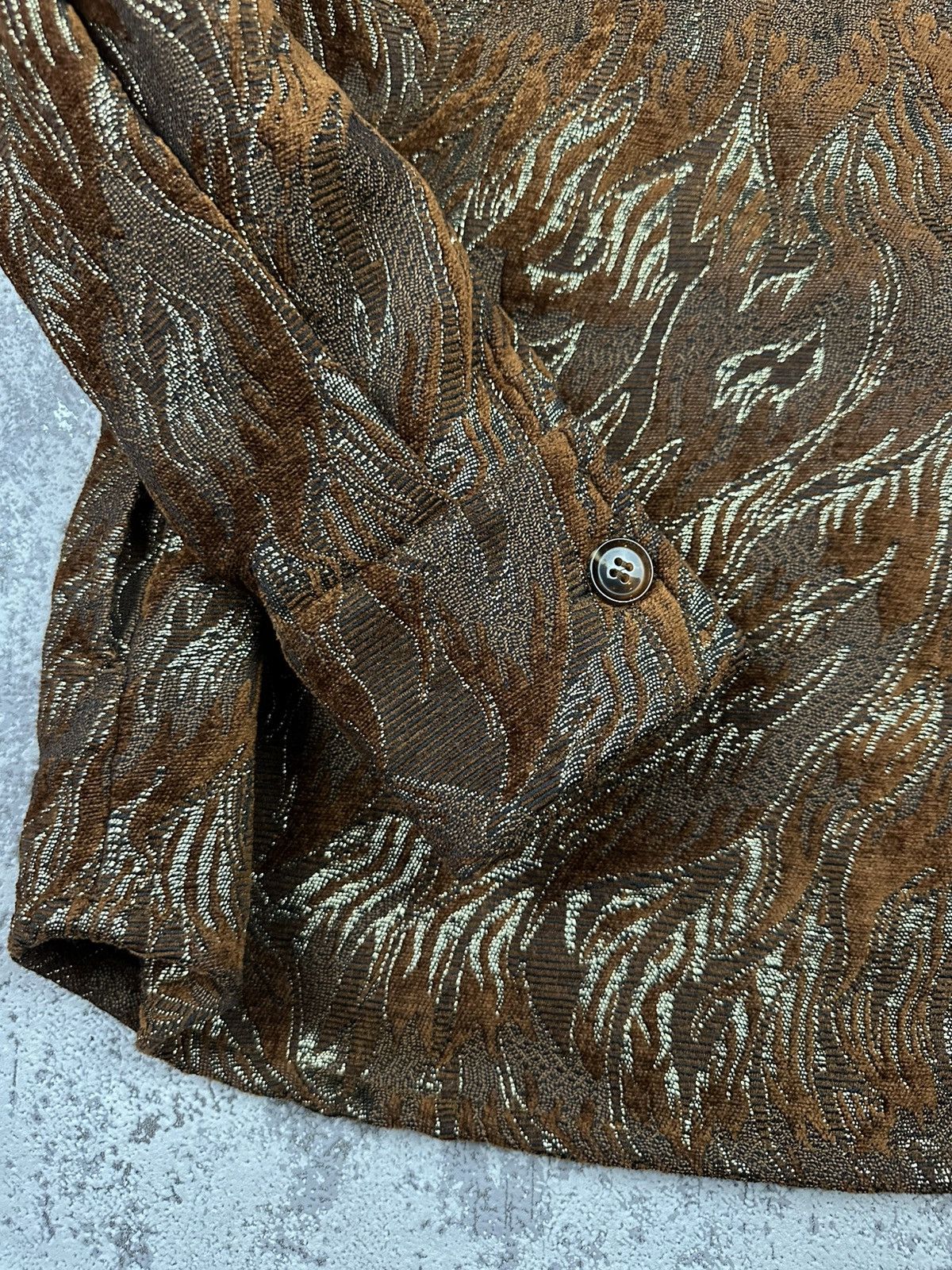 Samsoe Samsoe Samsoe Samsoe Cinnamon Waves Metallic Overshirt Jacket Size US S / EU 44-46 / 1 - 8 Thumbnail