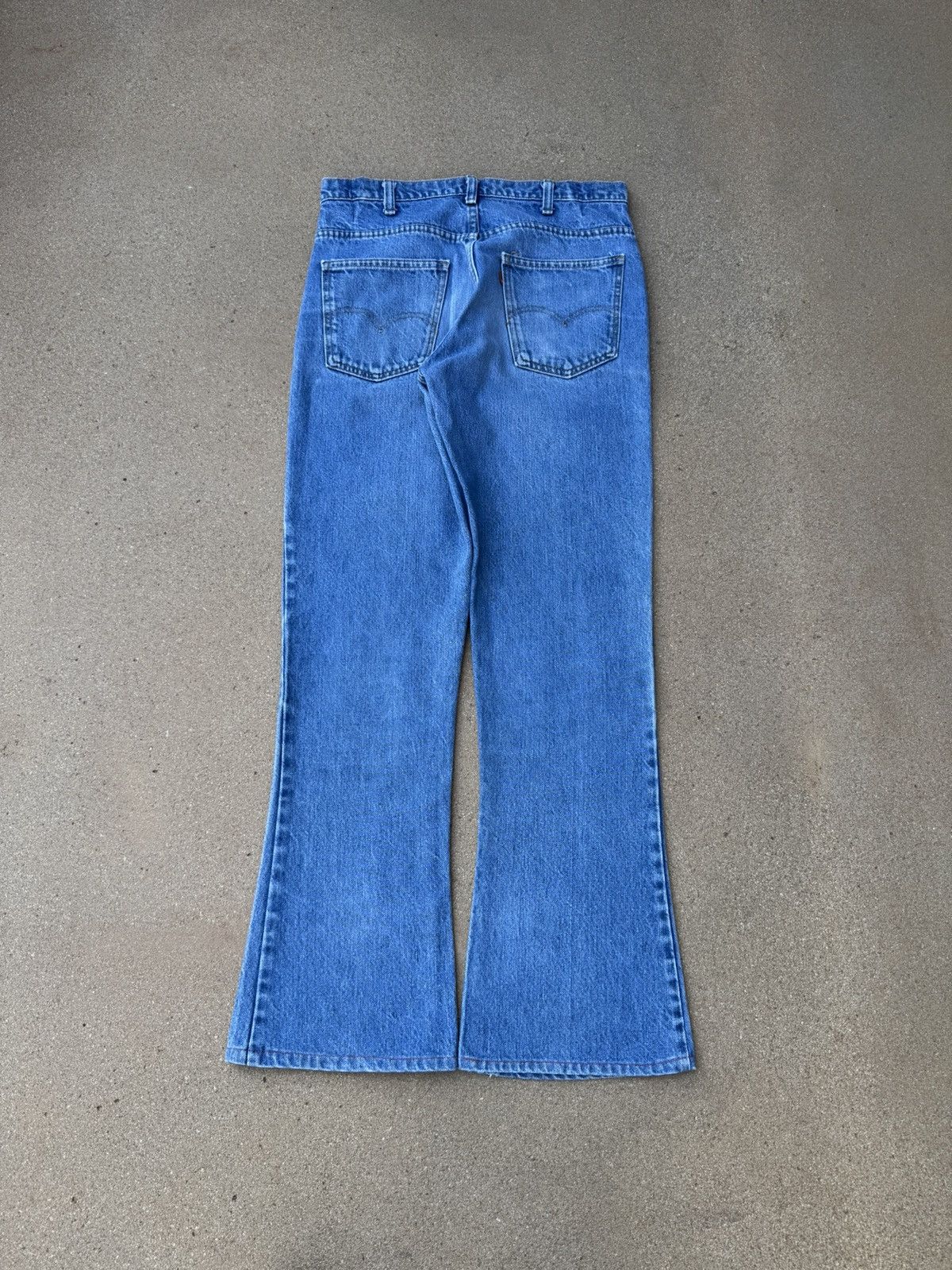 Levi's × Vintage Vtg 70’s Levi’s 646 Orange Tab Bellbottom Flare Jeans 32x31 Size US 32 / EU 48 - 2 Thumbnail