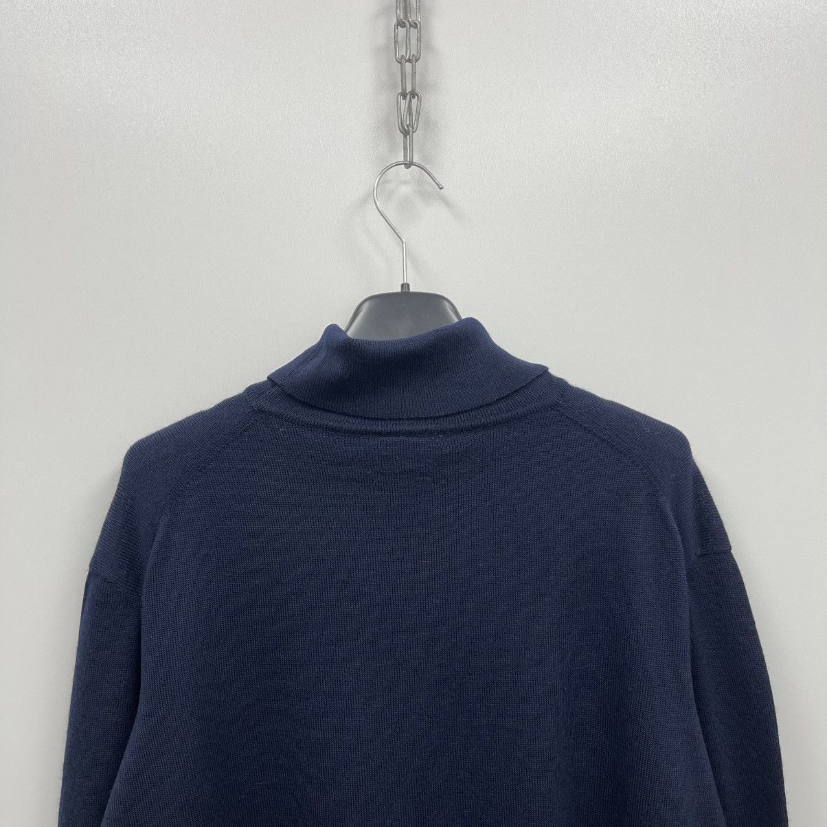 Lacoste Lacoste Wool Turtle Neck Vintage Sweater Navy Size US XL / EU 56 / 4 - 6 Thumbnail