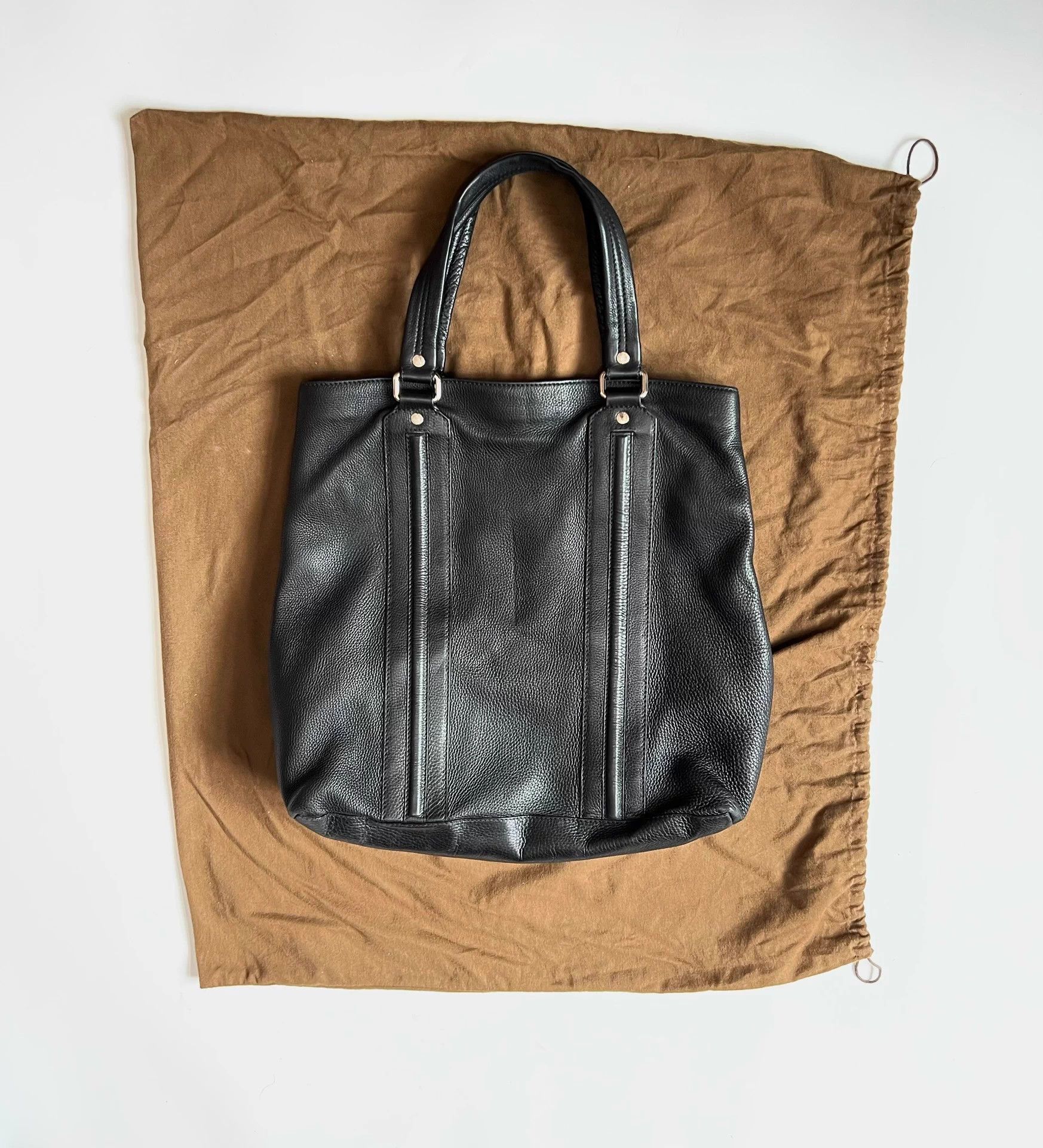 Gucci Gucci Thick Leather Tote Bag 45x40 Size ONE SIZE - 2 Thumbnail