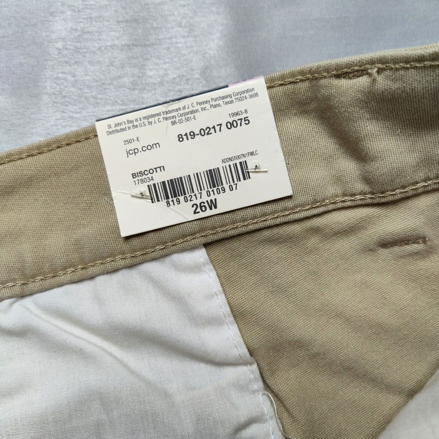 Vintage St Johns Bay Women Plus 26W Biscotti Secretly Slender 7" Shorts NEW Size 26" / US 2 / IT 38 - 6 Thumbnail