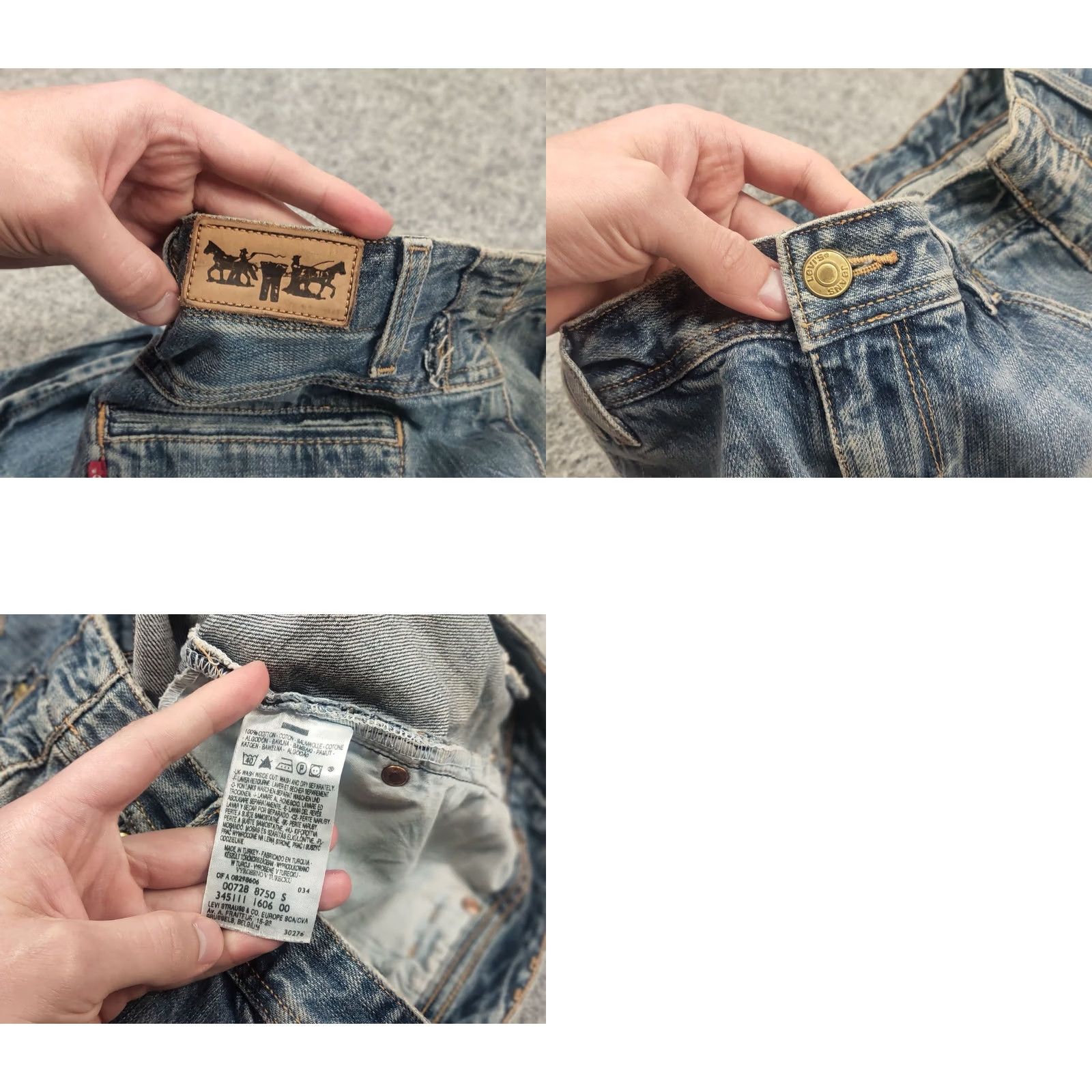 Levi's VINTAGE Levi's Y2K Style High-Rise A-Line Deconstructed Denim Blue Skirt Ladies XS Size 28" / US 6 / IT 42 - 9 Thumbnail