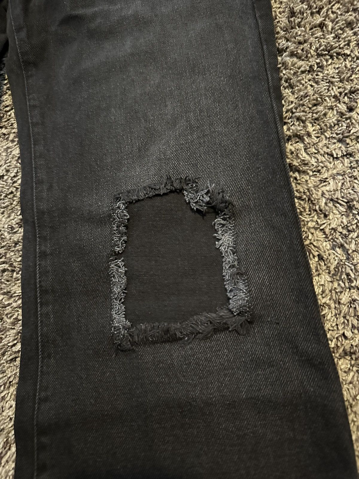 Boohoo BoohooMAN Men’s Black Washed Jeans Size 32 Baggy Size US 32 / EU 48 - 2 Thumbnail