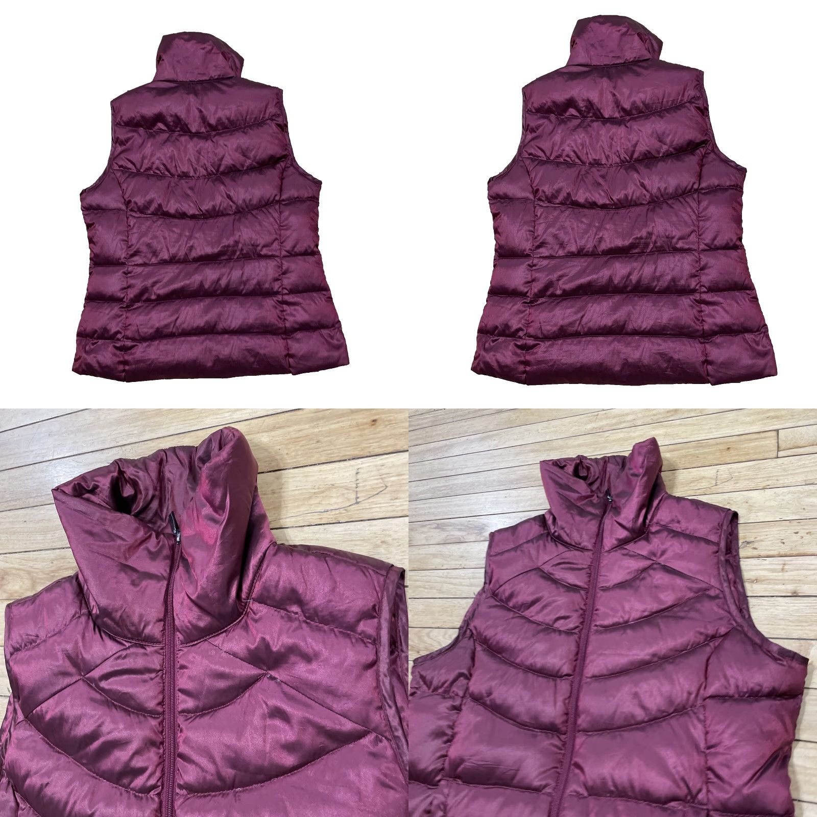 Liz Claiborne LIZ CLAIBORNE SPORT Down Puffer Vest Womens L Red Zip Snap Pockets Lightweight Casual Outdoor Holiday Runtime: Down Size L / US 10 / IT 46 - 10 Thumbnail