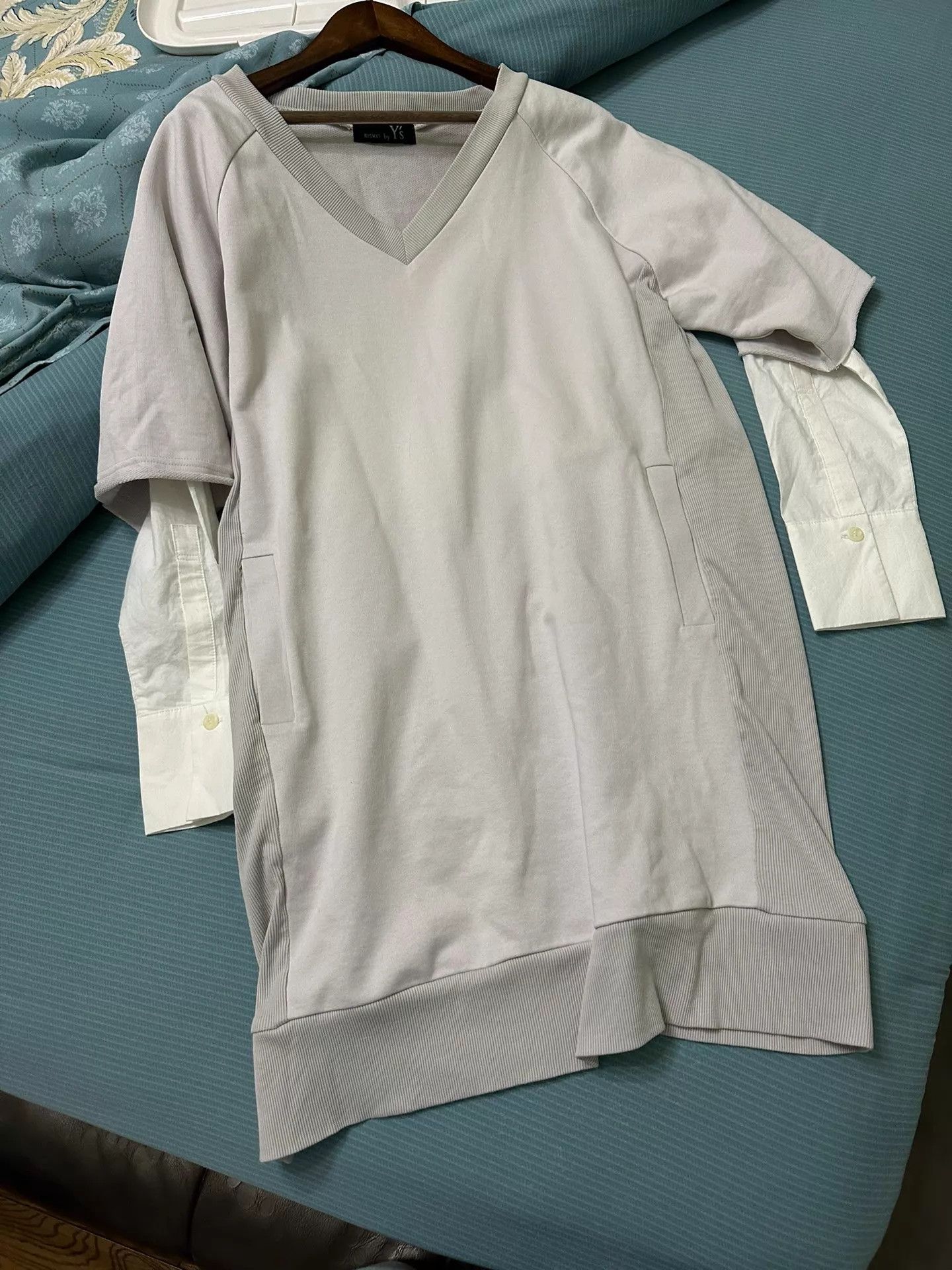 Yohji Yamamoto Yohji Yamamoto colorblocked layered sweatshirt dress Size US M / EU 48-50 / 2 - 1 Thumbnail