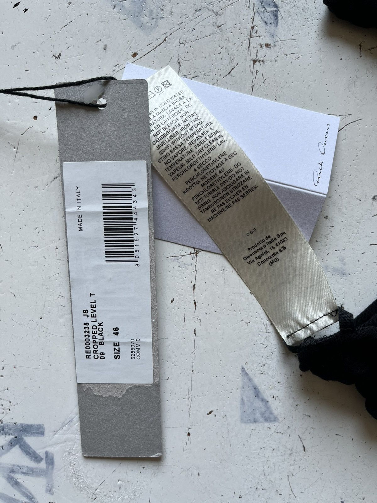 Rick Owens Cropped level T-Shirt cut out Size L / US 10 / IT 46 - 4 Thumbnail
