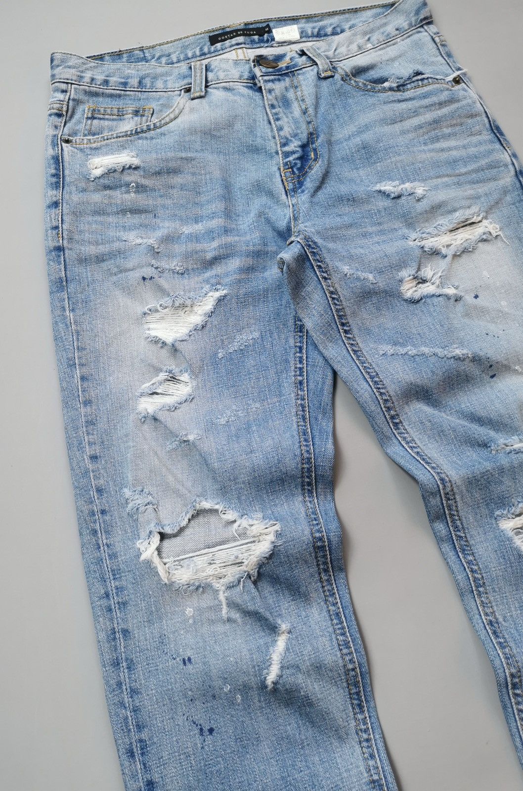 GOSTAR DE FUGA Gostar De Fuga Distressed Skinny Jeans Size US 32 / EU 48 - 3 Thumbnail
