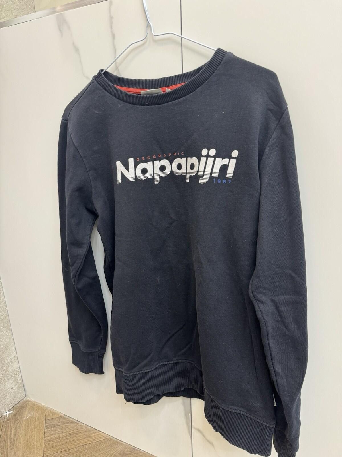 Napapijri Napapijri Navy Blue Jumper Sweater Long Sleeve, Kids 14Y Size US XXS / EU 40 - 1 Thumbnail