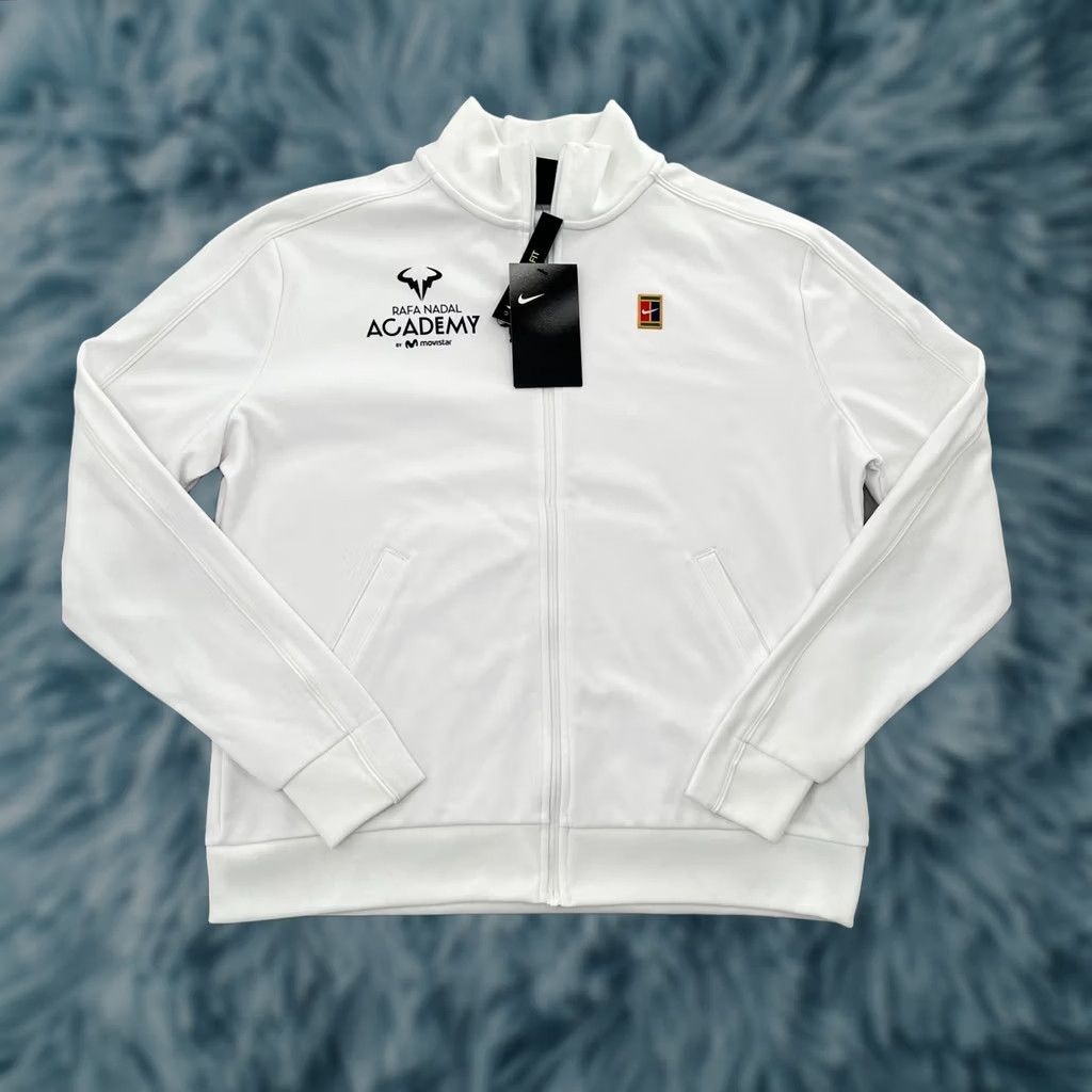 Nike Nike Jacket Womens Medium White Court Tennis Rafa Nadal Academy Warm Up Ladies M Size M / US 6-8 / IT 42-44 - 1 Thumbnail